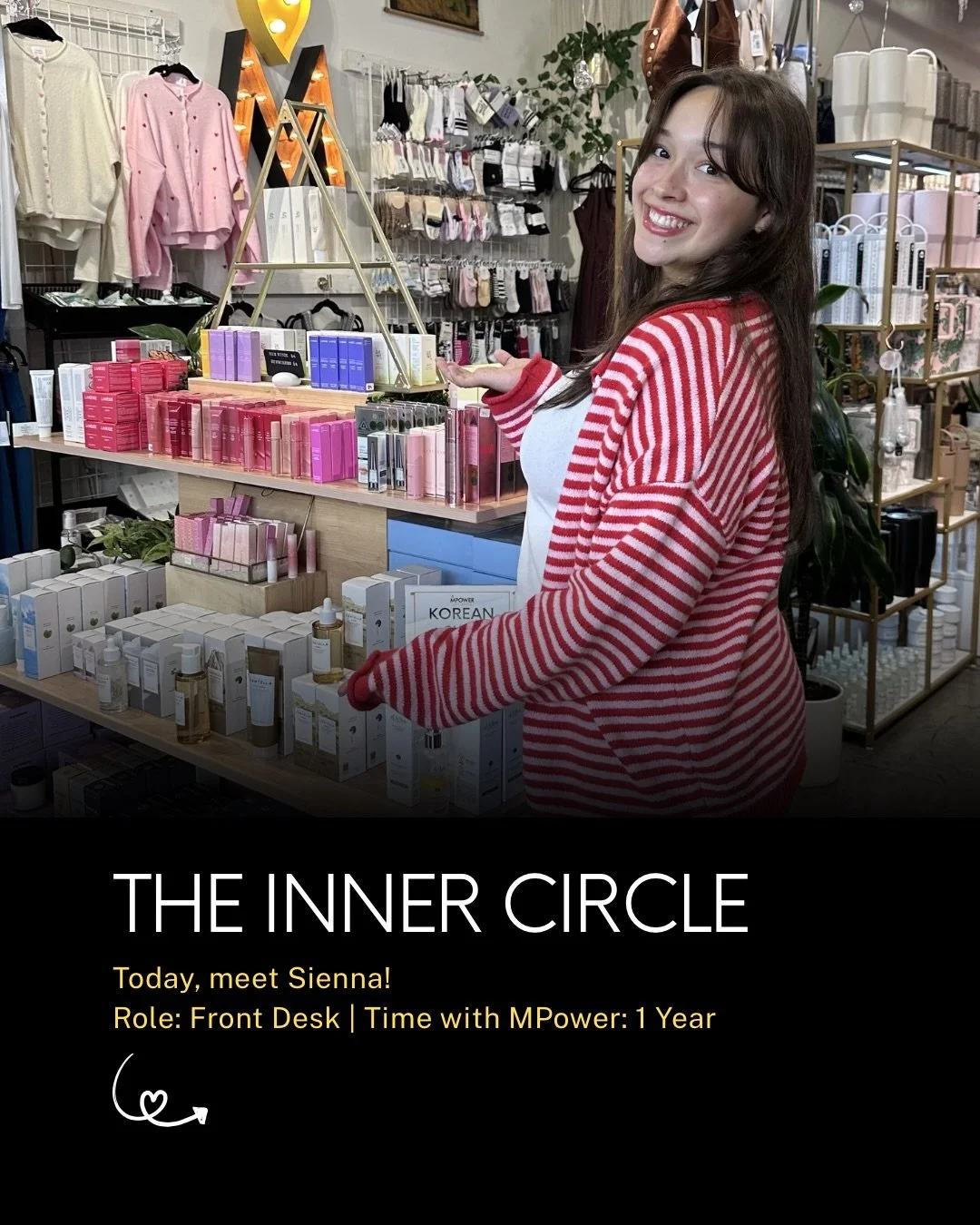 Welcome to the first edition of our series where we pull back the curtain on the amazing people who make MPower home. Today, meet Sienna!
👋 Role: Front Desk ⏳ Time with MPower: 1 Year
We sat down with Sienna to get the real scoop on what drives her,