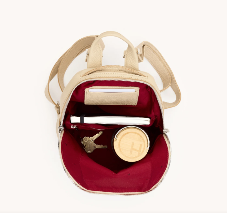 Hunter Beige and Red Backpack HUNTER ORIGINAL ESSENTIAL BACKPACK Rucksack bag UBB7110KBM  main image 4