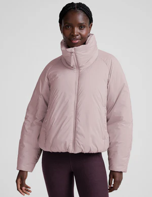 Beyond Yoga - Warm Up Puffer Jacket - Pale Pink