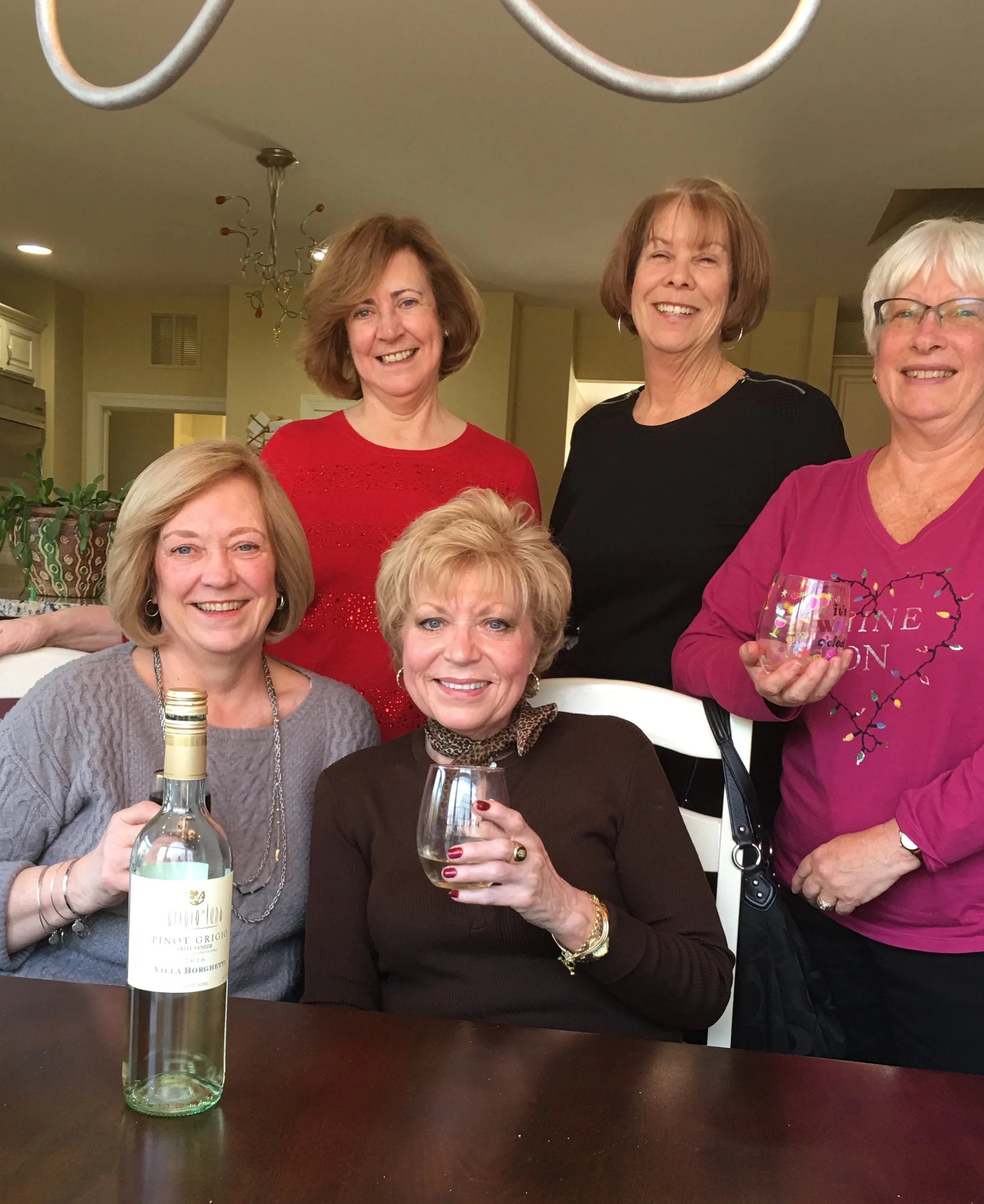 Our wine club. And committee meeting. December.