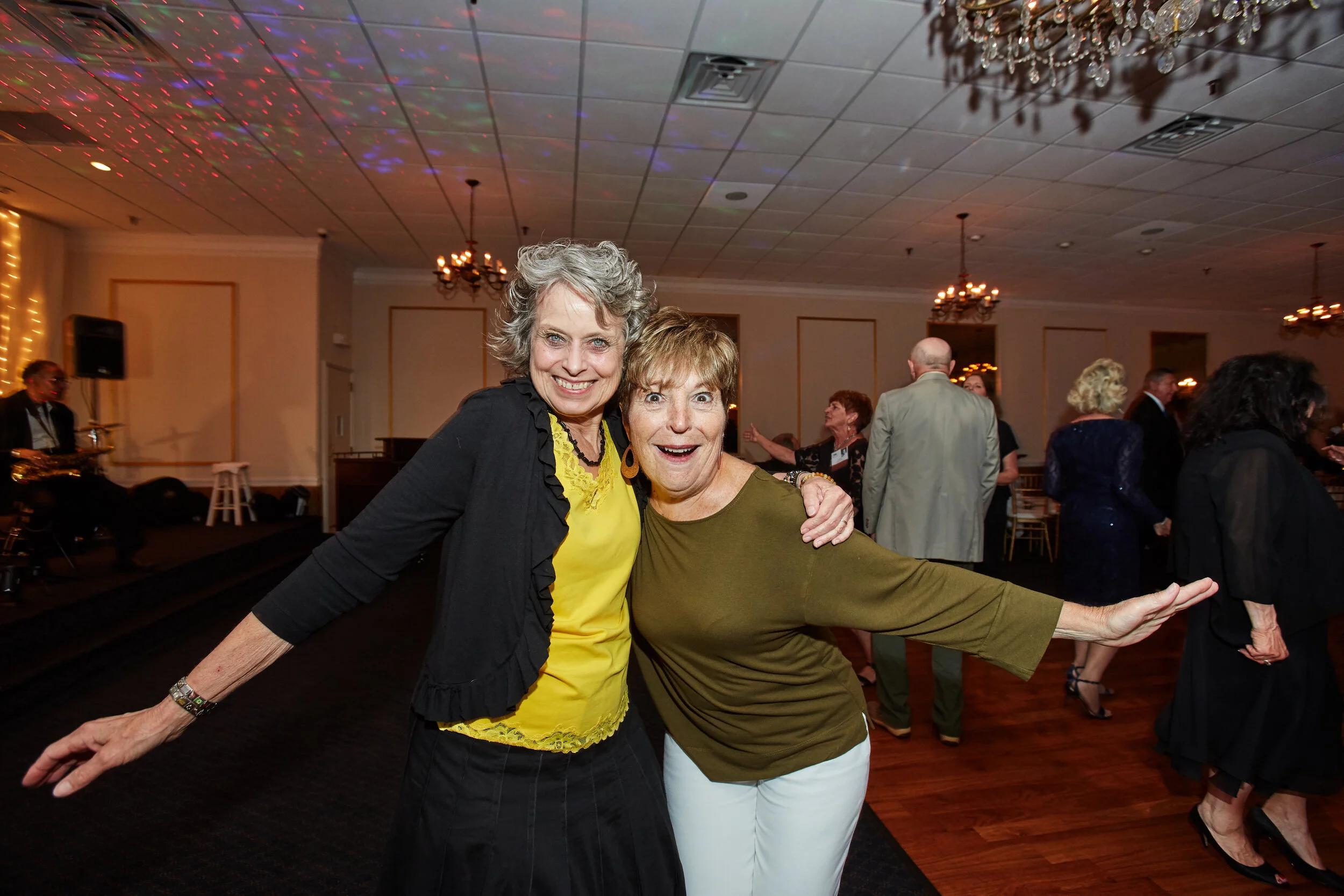  Leigh Freeman and Joan Burkholz above, and Lee Nestor, ND Class of 1967, were very helpful to us in the planning of our reunion.  Leigh and Joan also crashed our reunion, as you can see! 