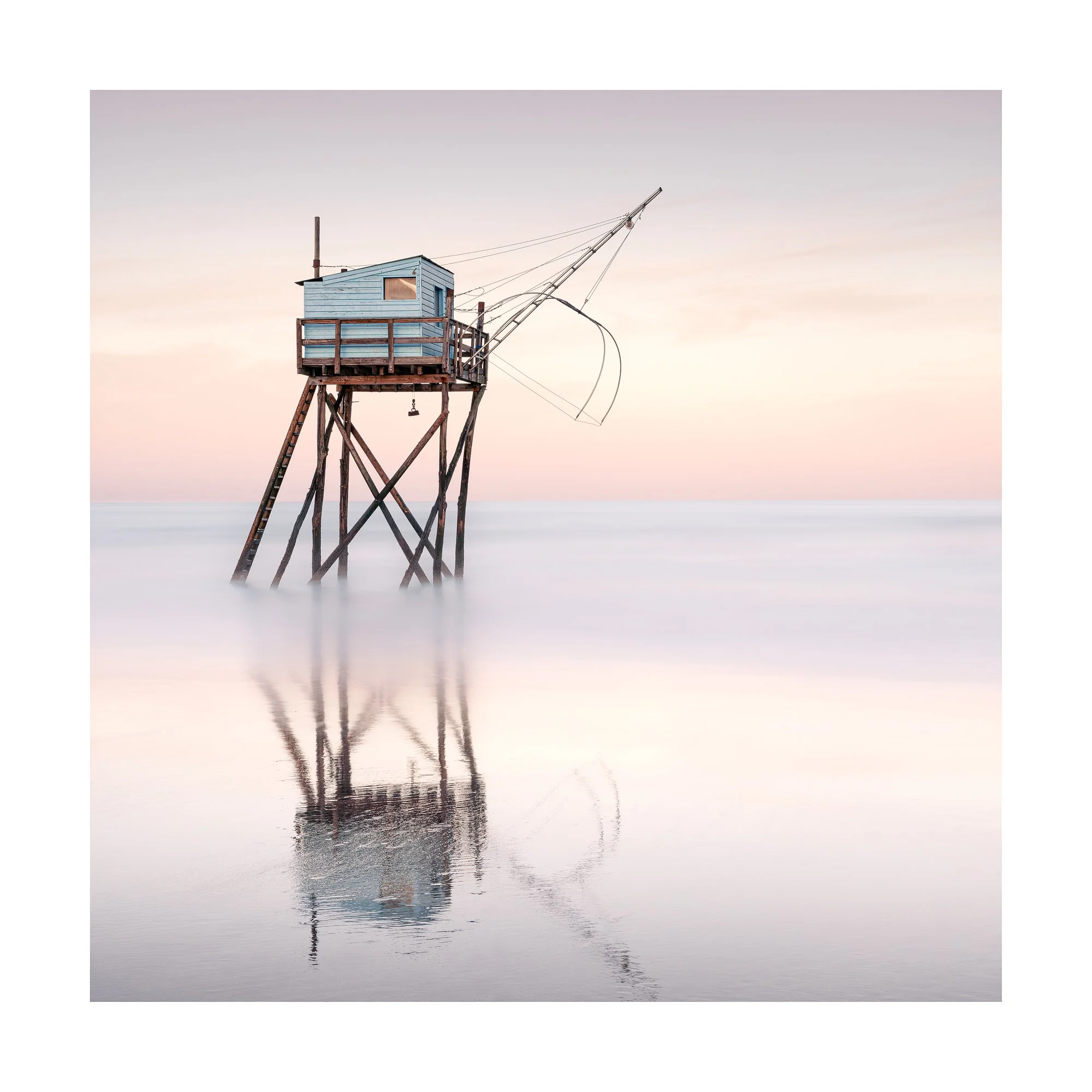 Carrelet with Beach Reflection