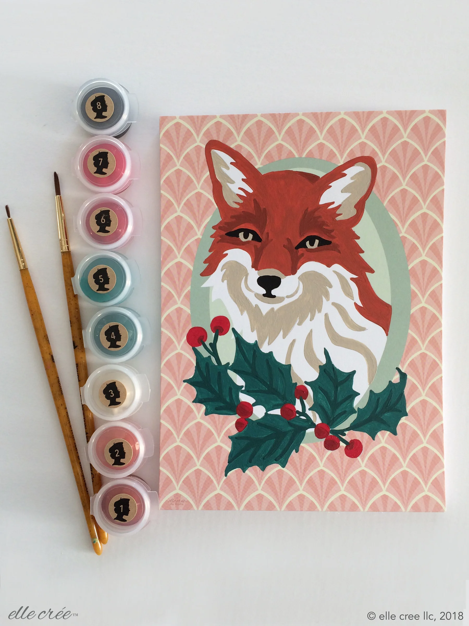 elle_cree_paint-by-number_holly_card_set_fox_05.jpg