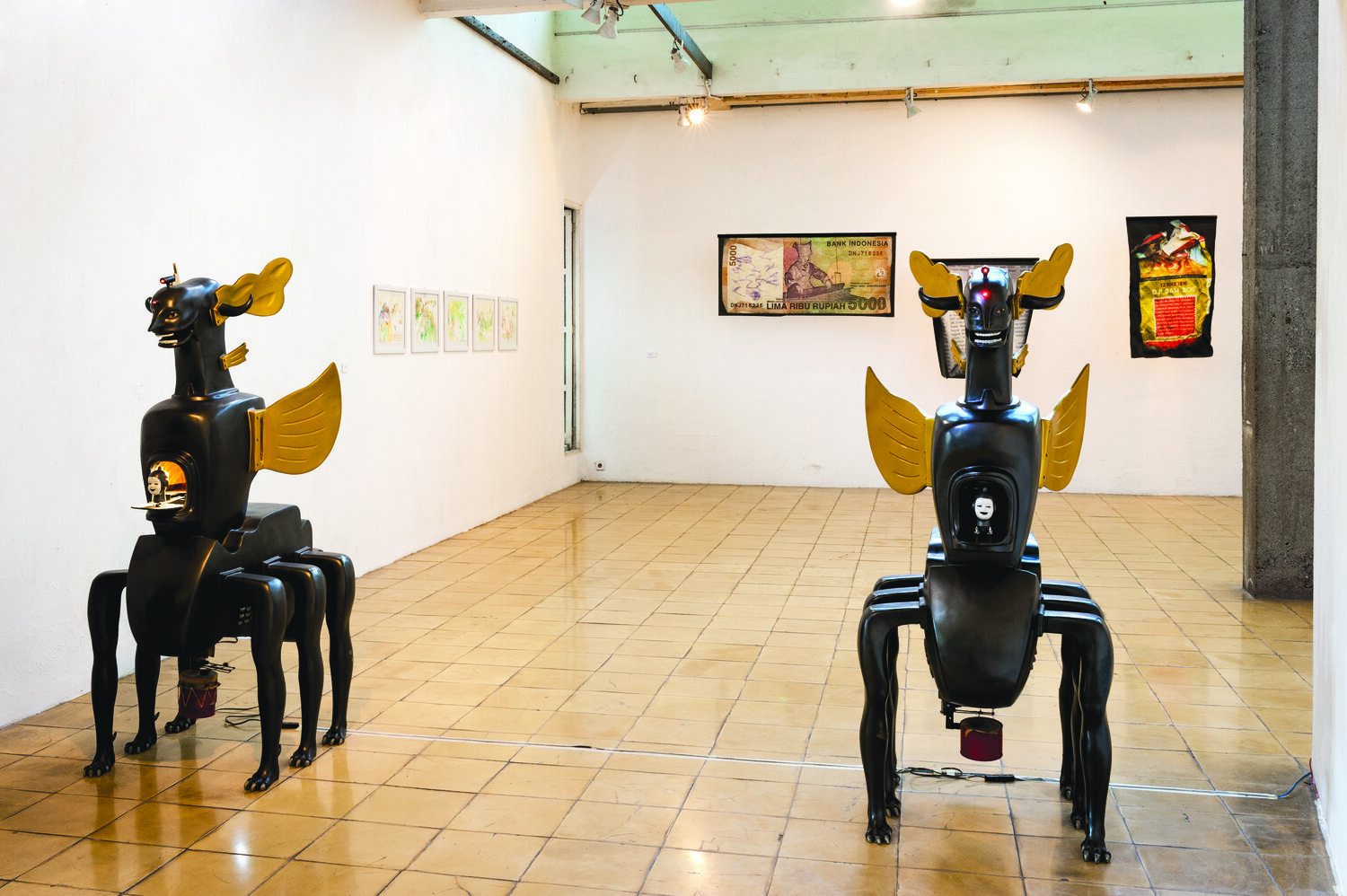 Installation of, First Site in Jogja at Cementi Art Center, Works by Marco Rios, Christine Nguyen, Lee Wan, Angki Purbandono, Heri Dono, Indieguerillas, Baik Art, 2016, 5.jpg