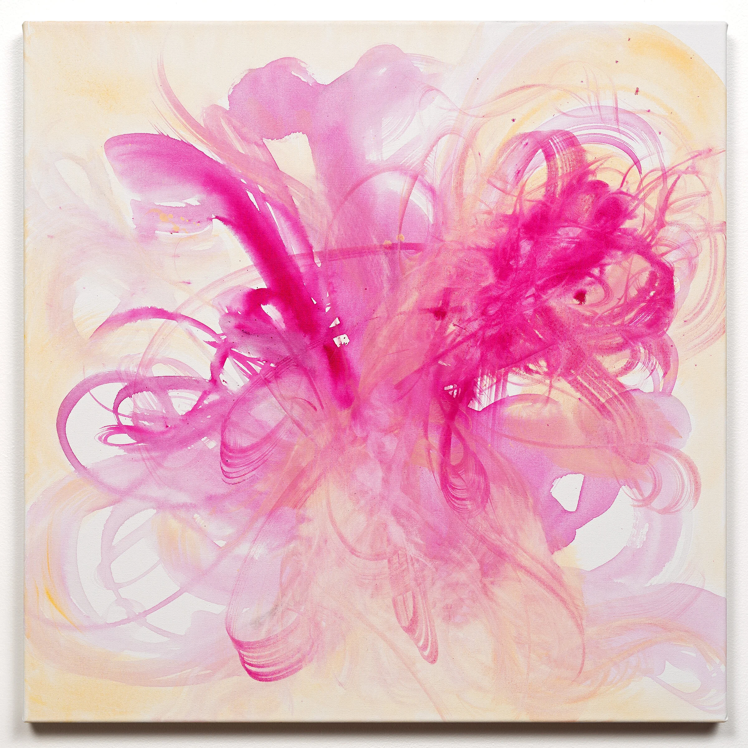 And She Wept Miracles, 2020 Ink and acrylic on canvas 30 x 30 x 1.5 in 76 x 76 x 4 cm