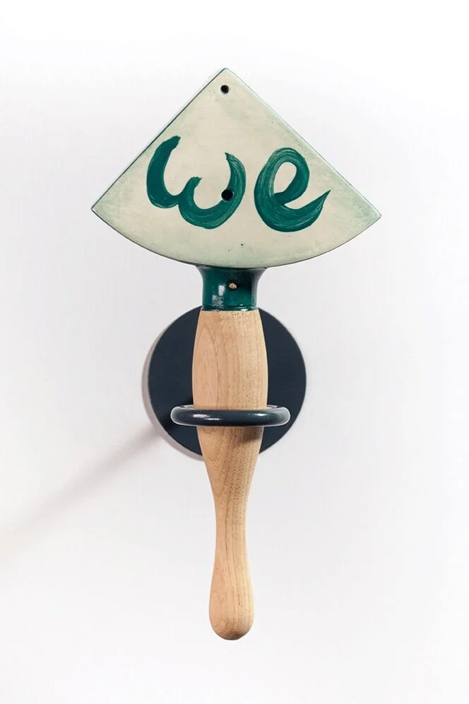 Elana Mann Unidentified Bright Object #6, 2020 Ceramic, wood, glass, paint 12 x 6 x 2 in. 30.5 x 15.2 x 5.1 cm.