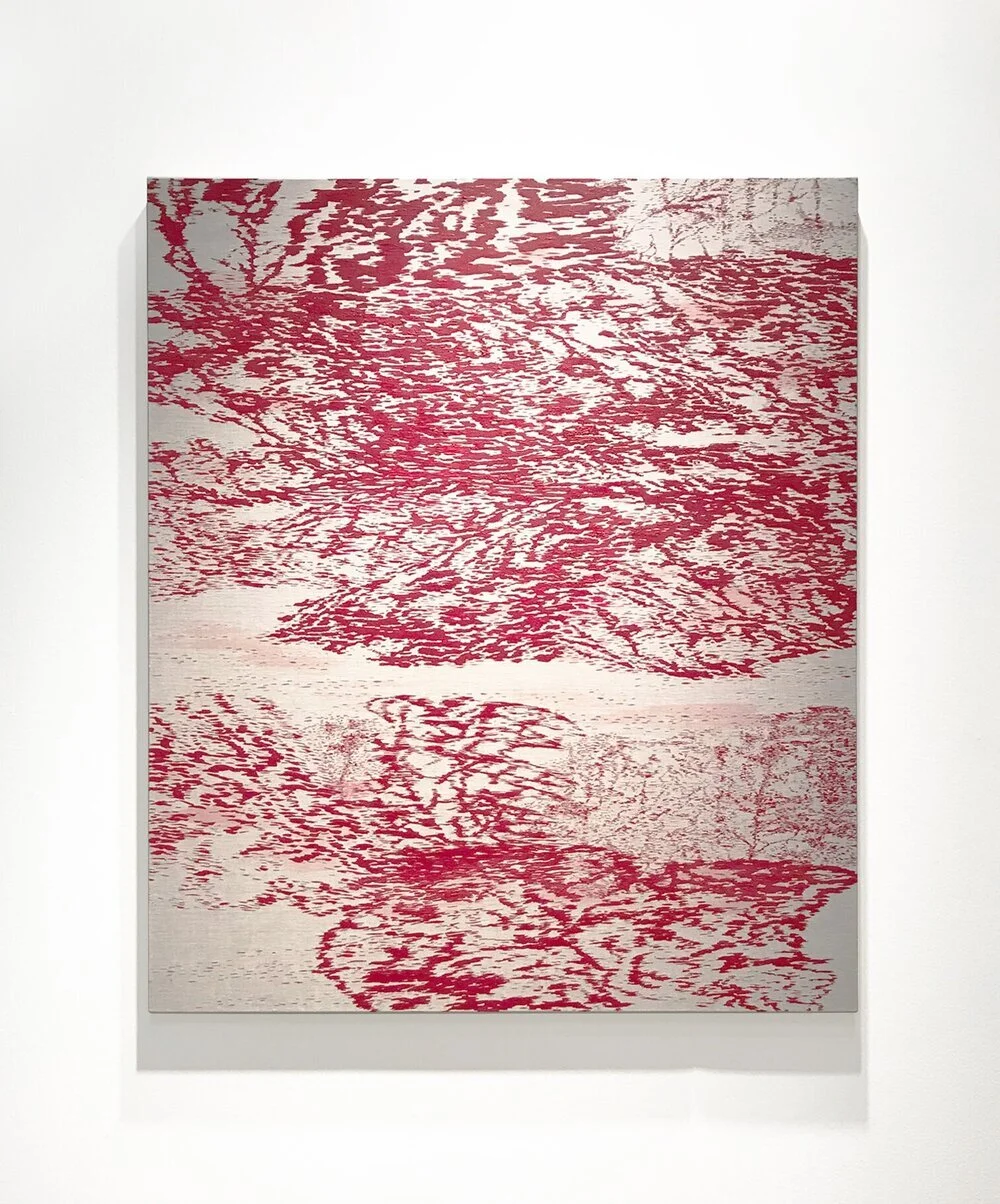   Park Chel Ho   Ripple 1820 , 2018 Acrylic on linen 51 x 43 in. 