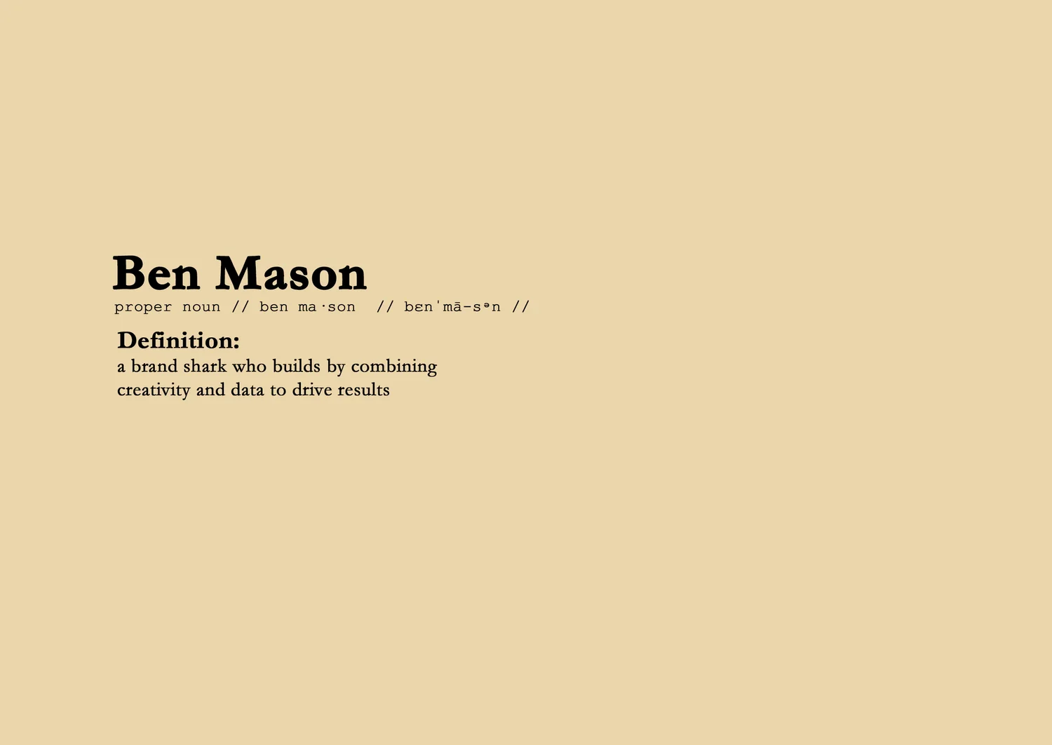 Ben Mason Ben Mason