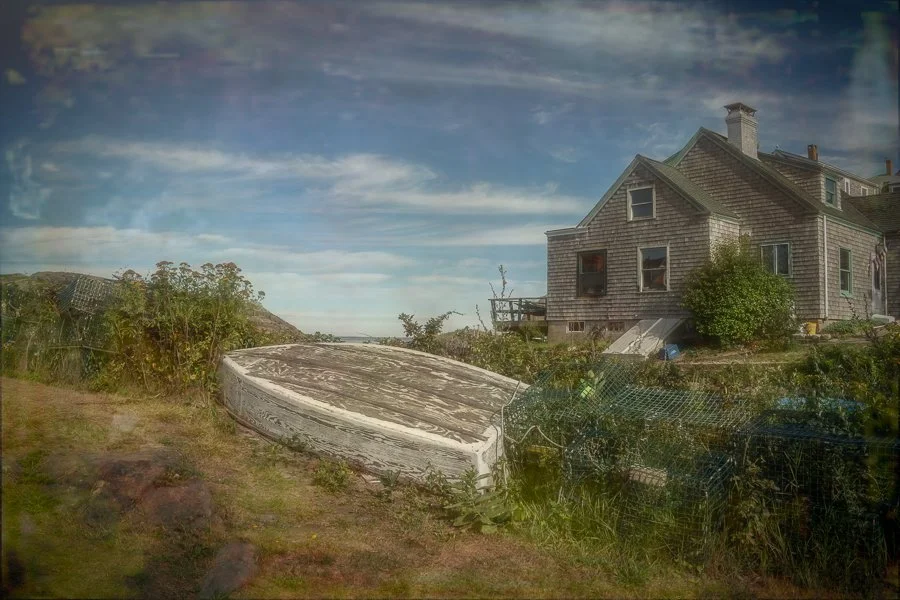 Monhegan House and Boat