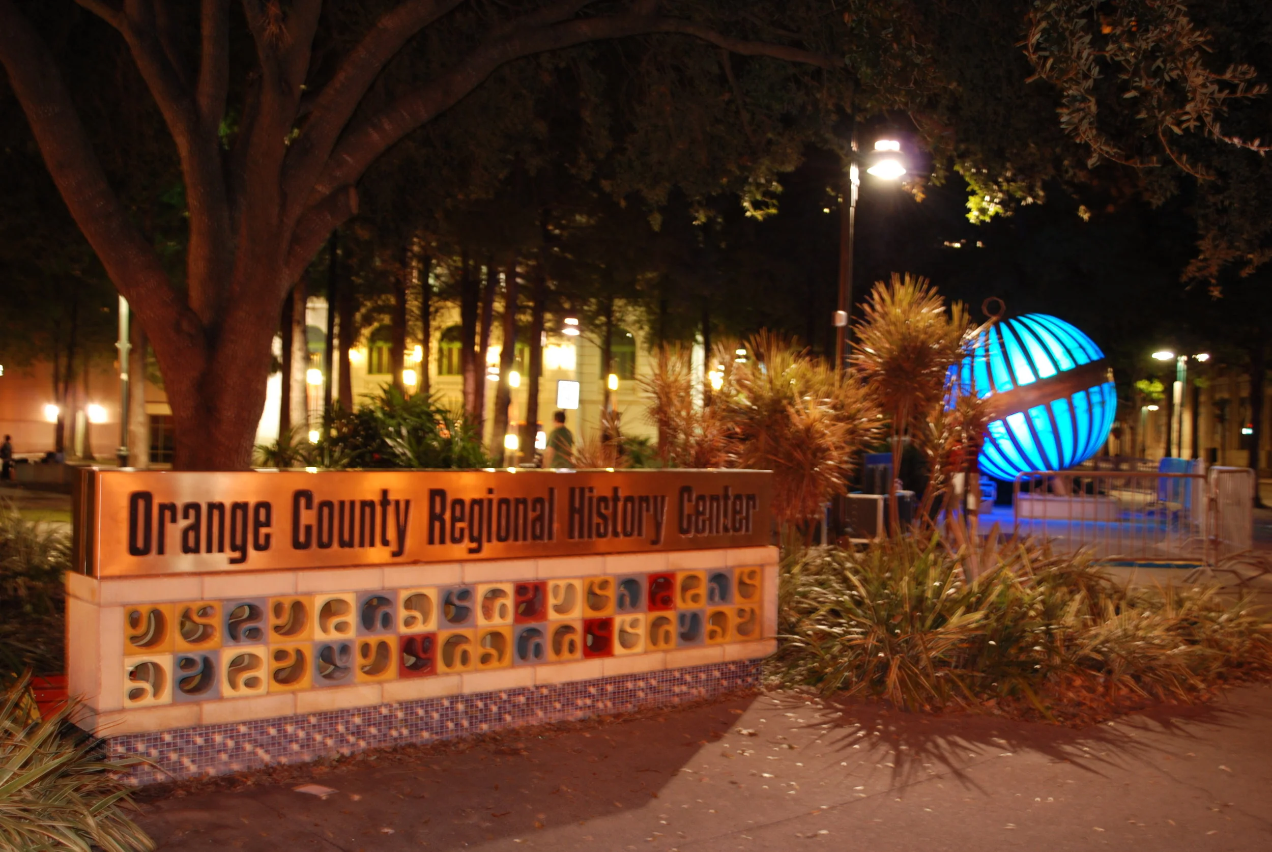Global Convergence Sculpture with Choreographed LED Lighting