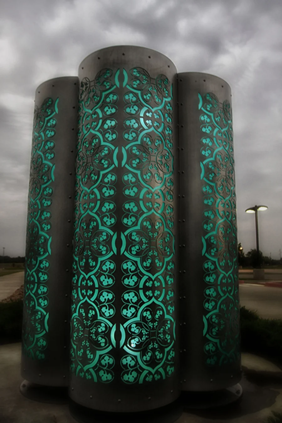 Borrowed Light Kinetic Library Sculpture with Choreographed LED Lighting