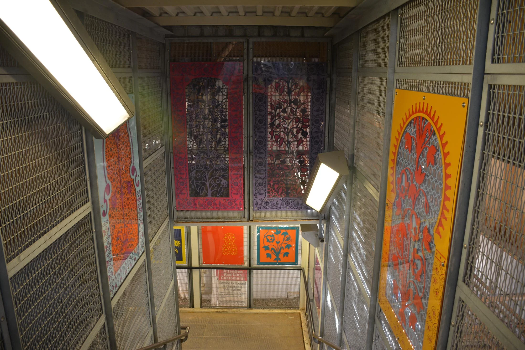 Parallel Frames of Reference Laser Cut Public Art Murals