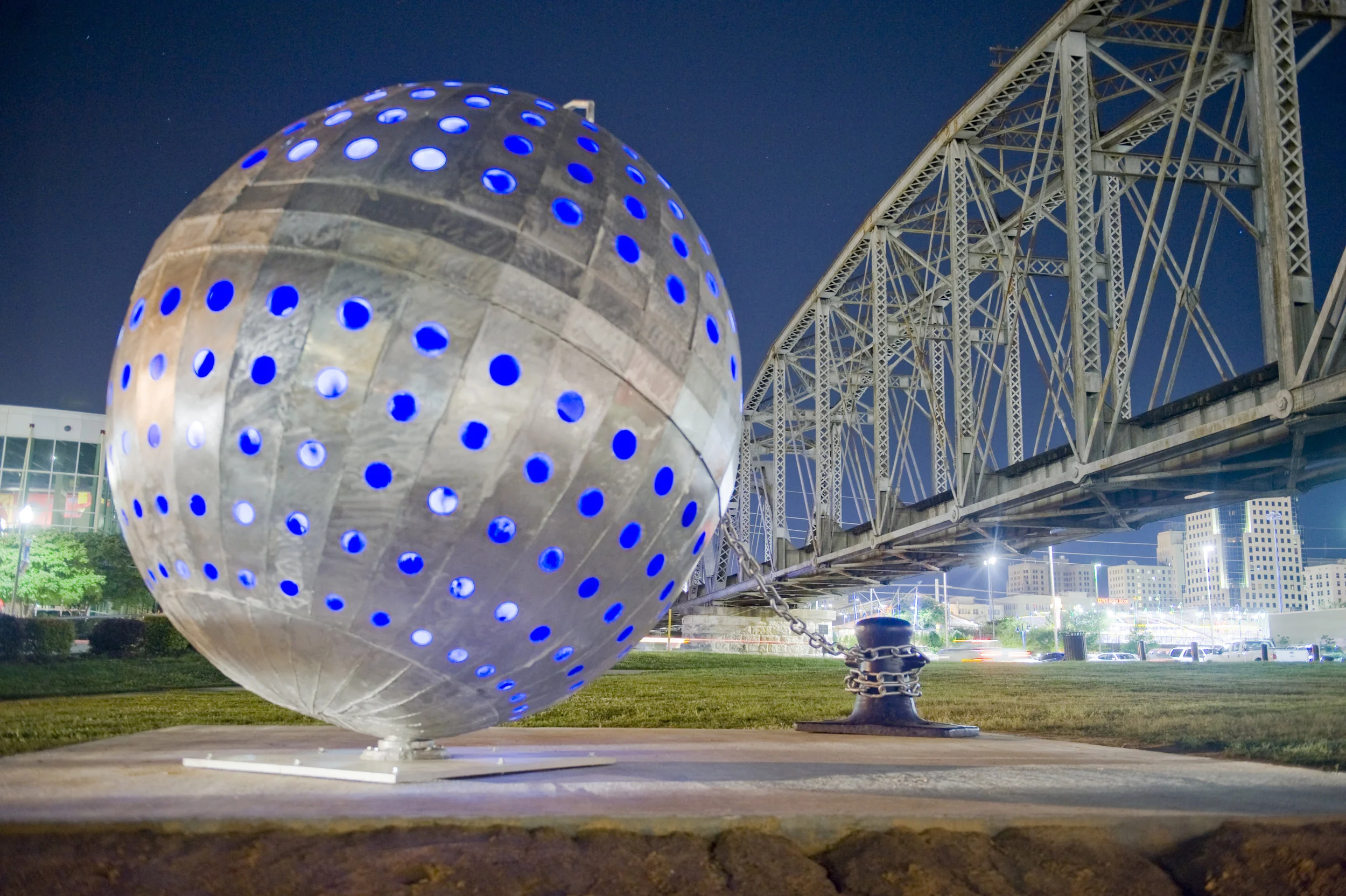 Safe Harbor Public Art Sculpture with Choreographed LED Lighting 