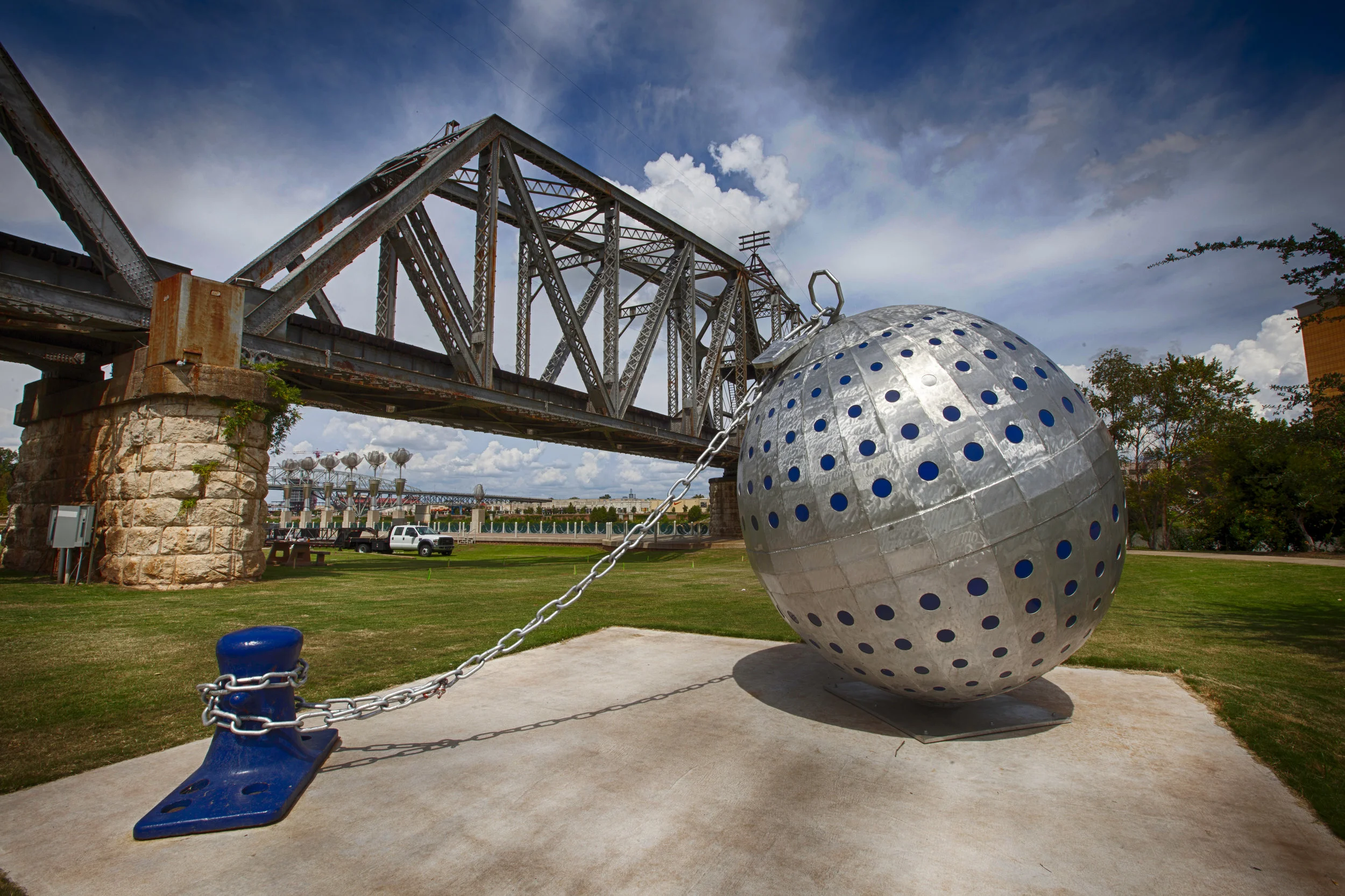 Safe Harbor Public Art Sculpture with Choreographed LED Lighting 