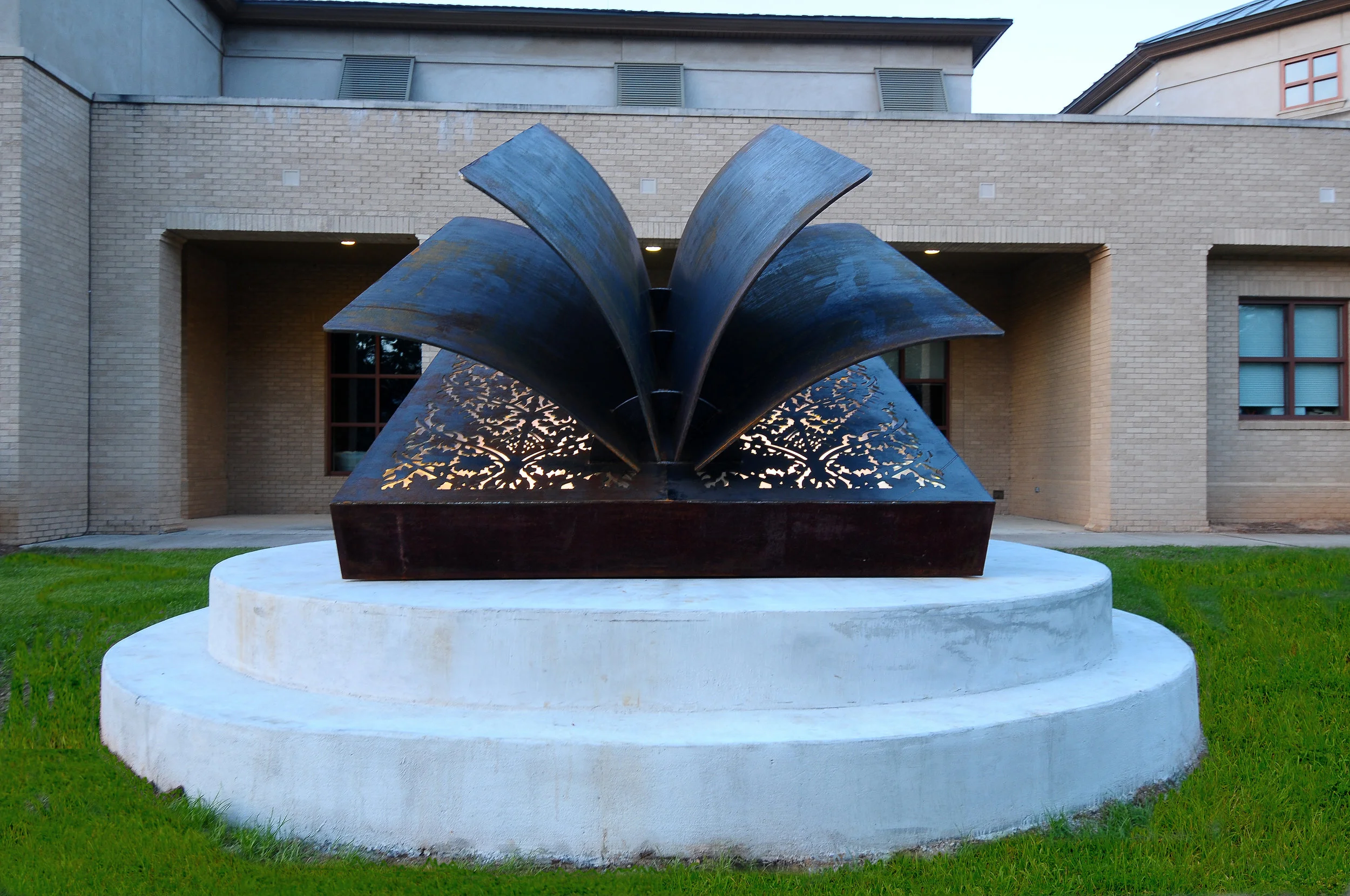 A Matter of Fiction Public Art Library Sculpture