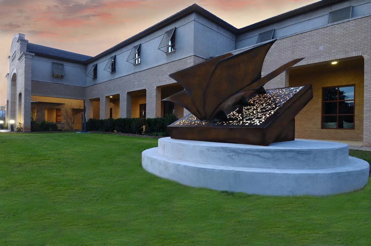 A Matter of Fiction Public Art Library Sculpture
