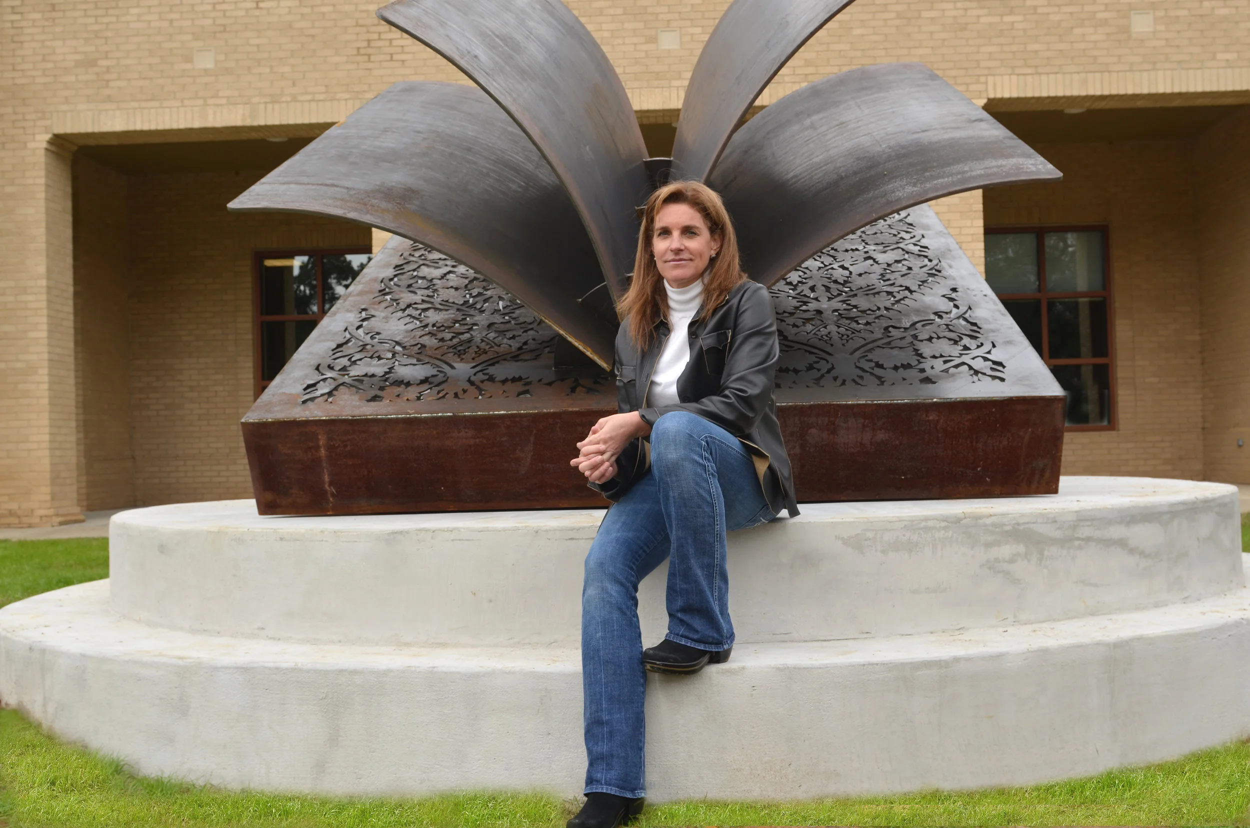 A Matter of Fiction Public Art Library Sculpture