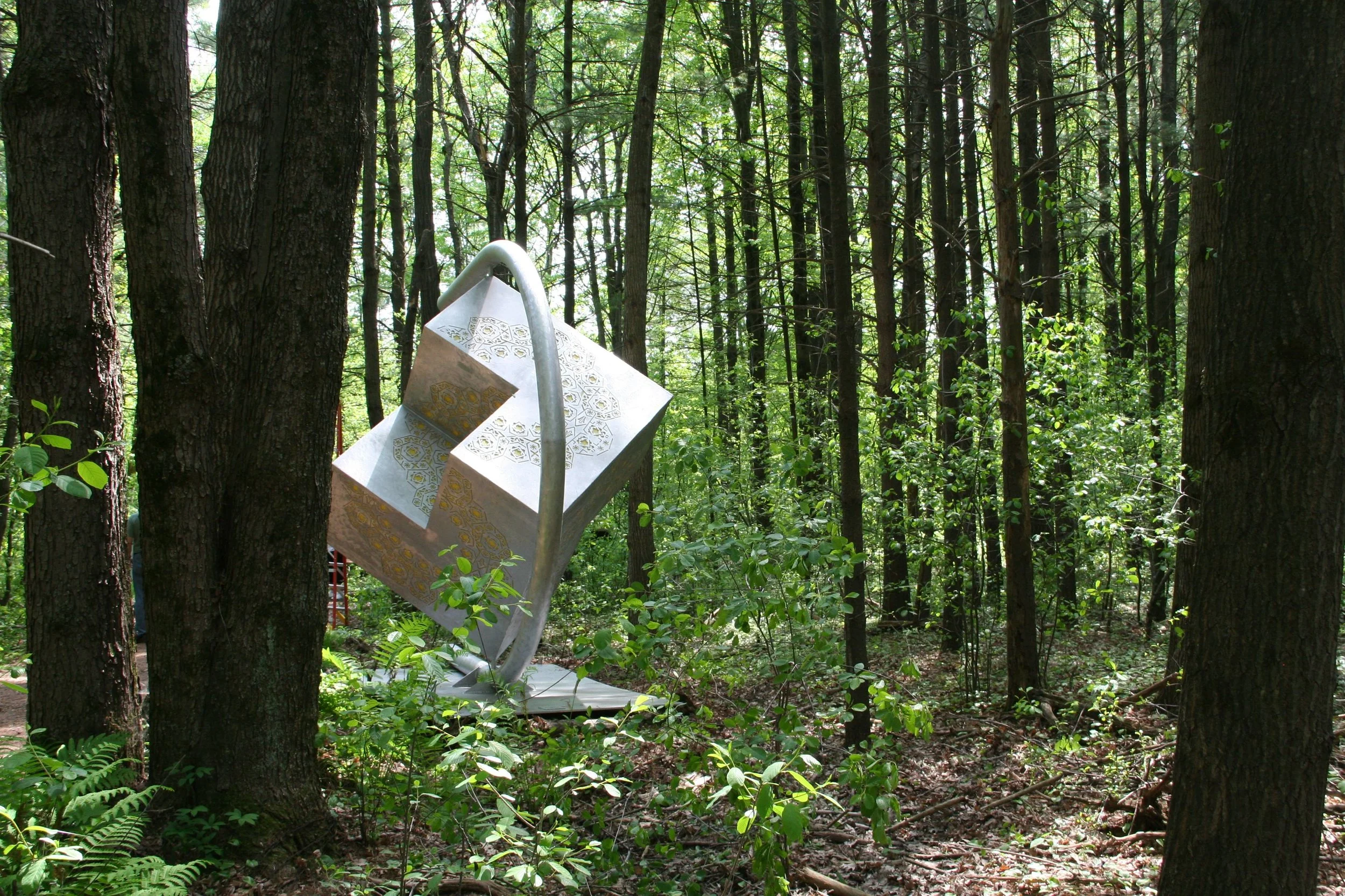 Landscape with Perspective Kinetic Public Art Sculpture 