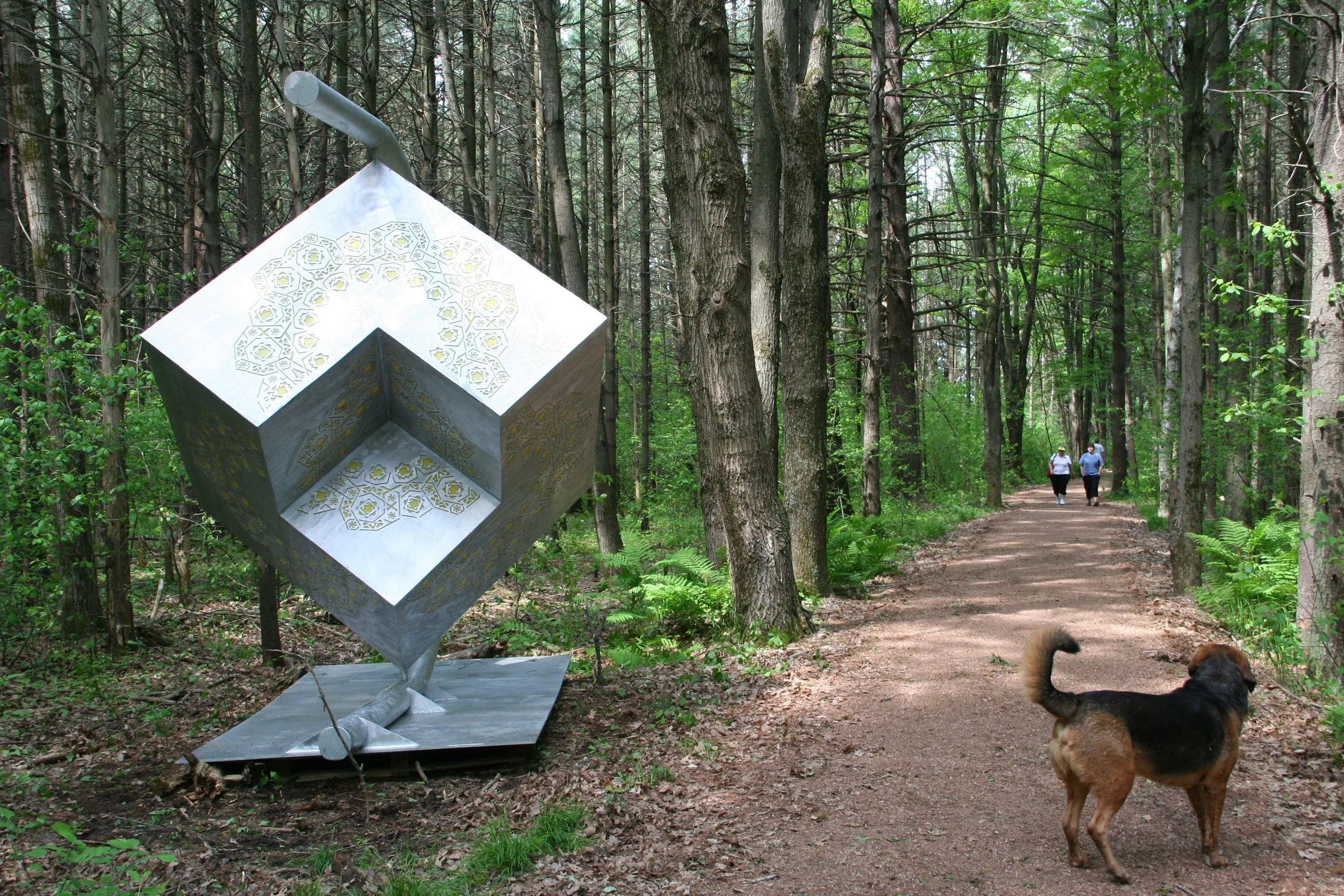 Landscape with Perspective Kinetic Public Art Sculpture 