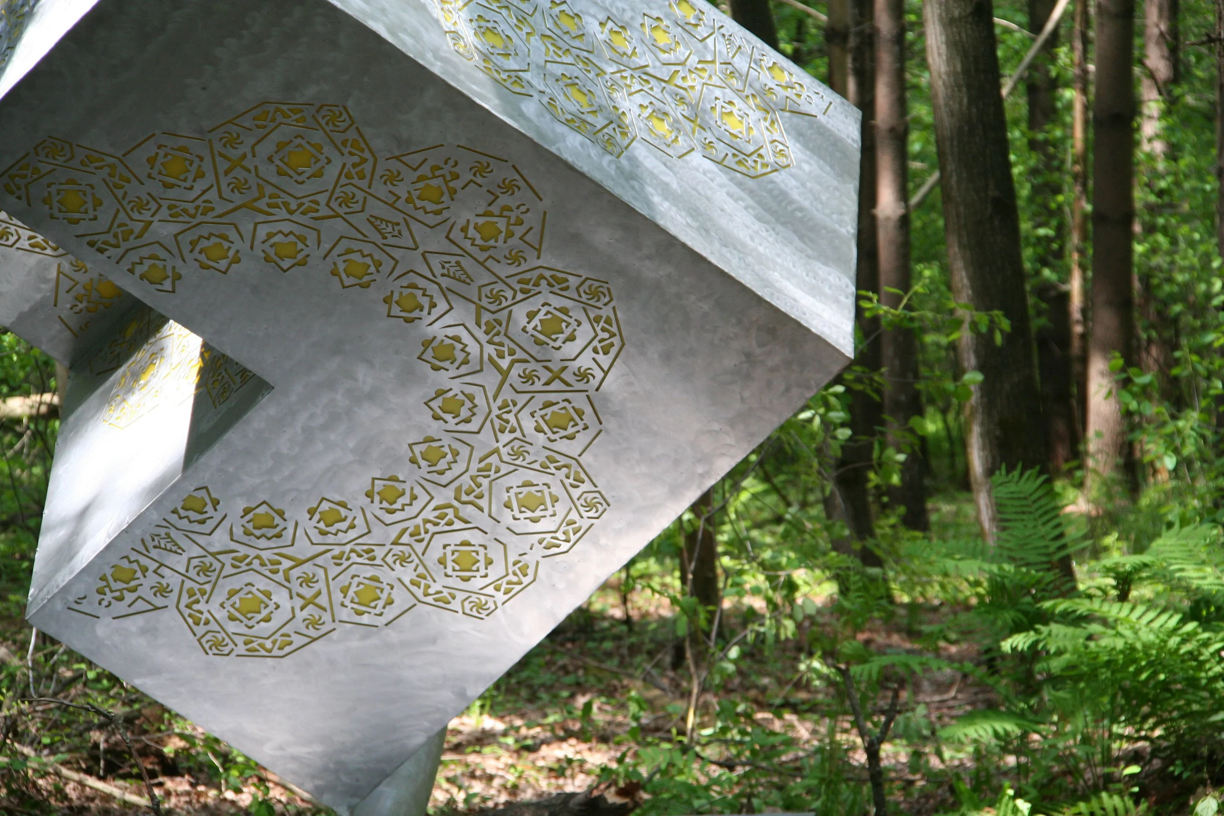 Landscape with Perspective Kinetic Public Art Sculpture 