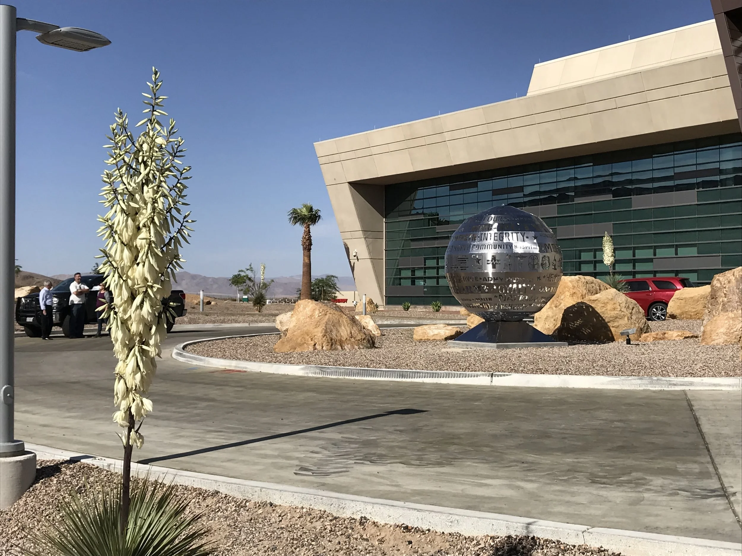 Courage - Laser Cut Stainless Steel Public Art Sculpture with Choreographed LED Lighting