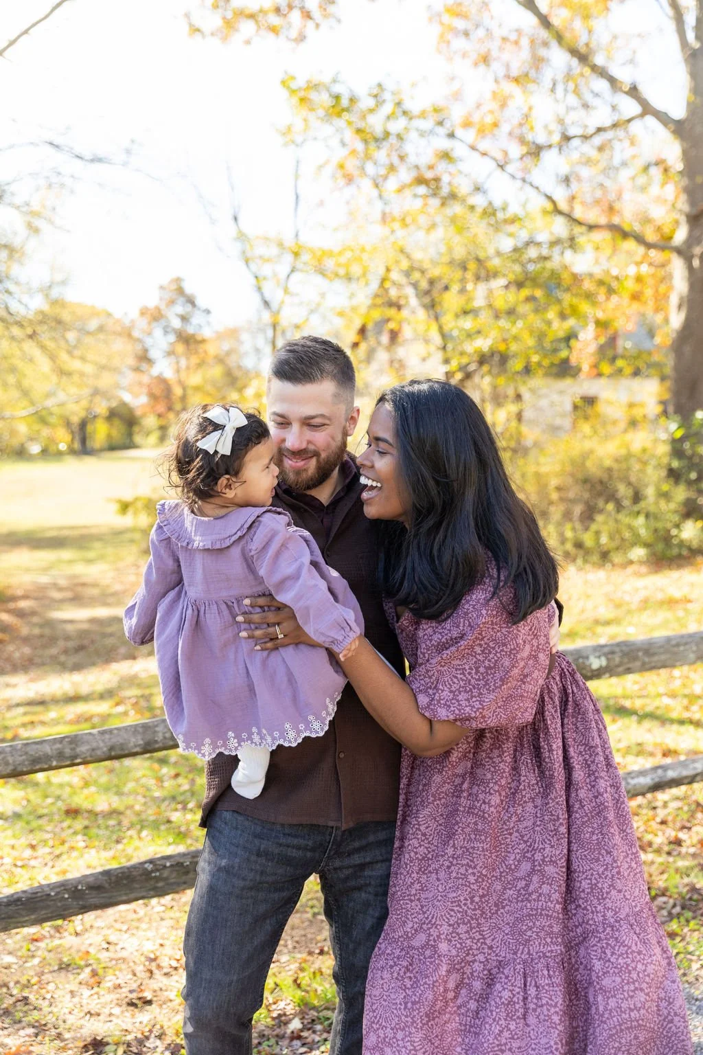 family with toddler at islip grange in Sayville ny
