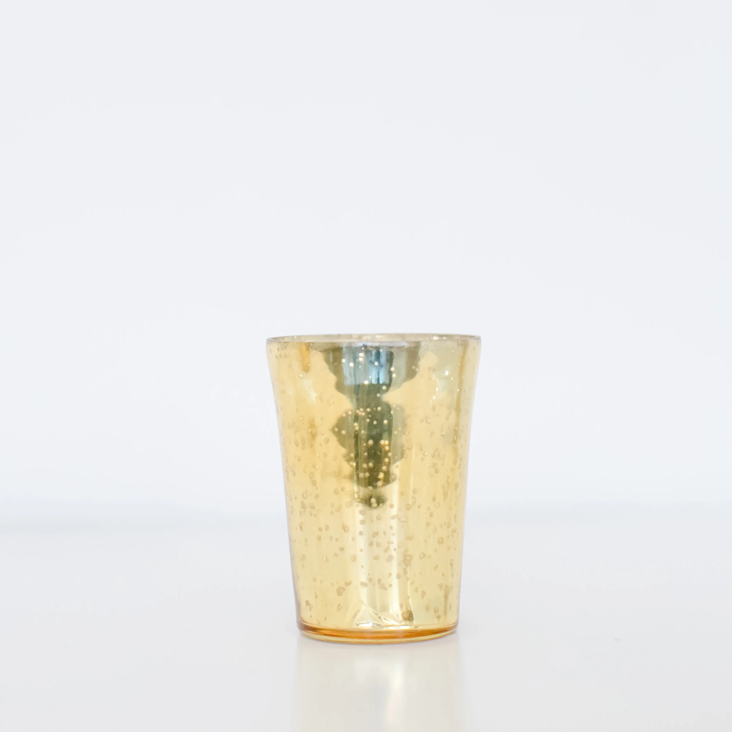 single mercury glass candle votive
