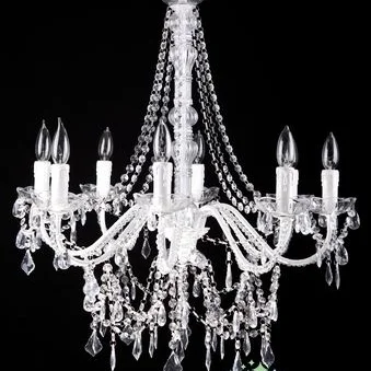 eight arm crystal chandelier light