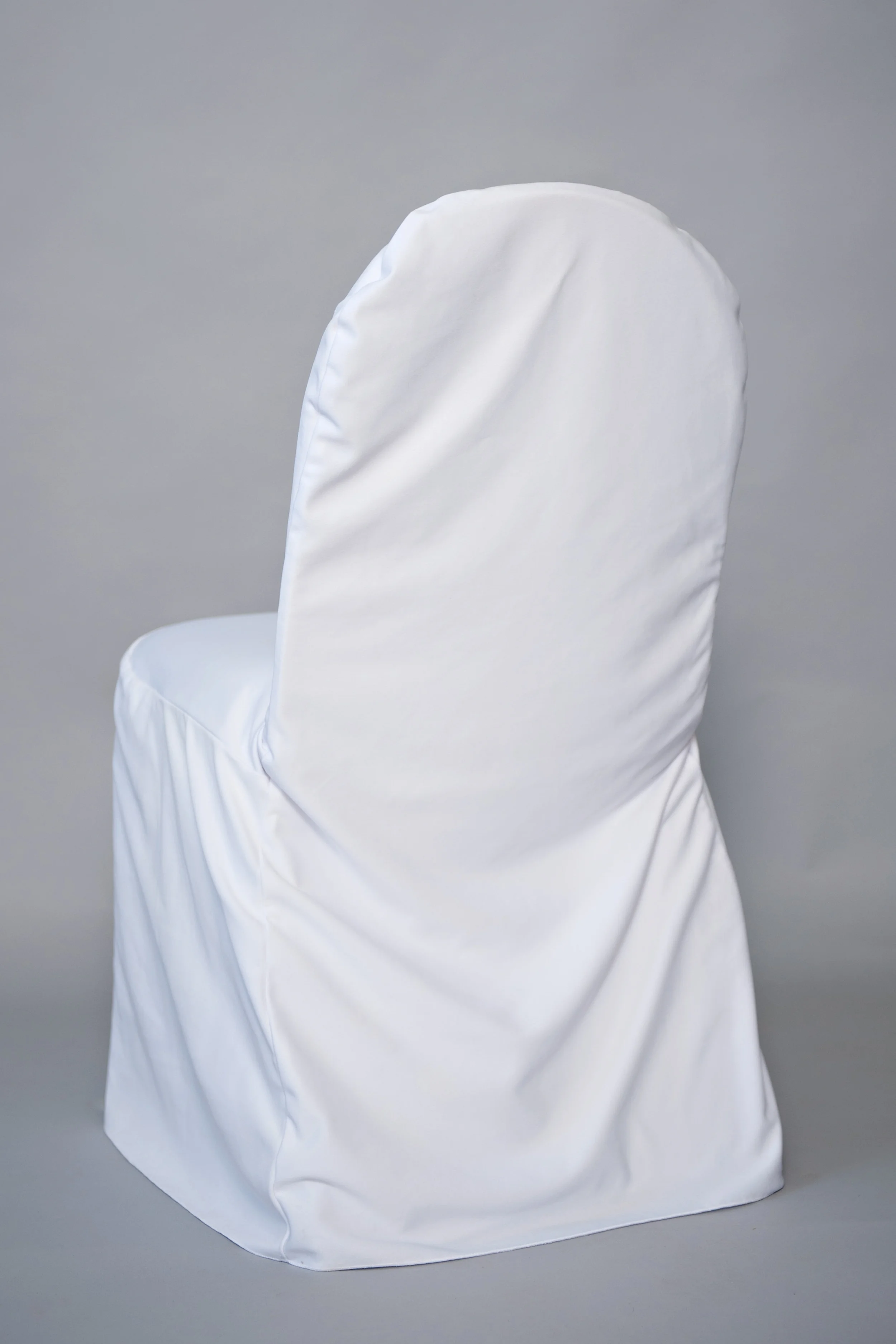 single white chair cover