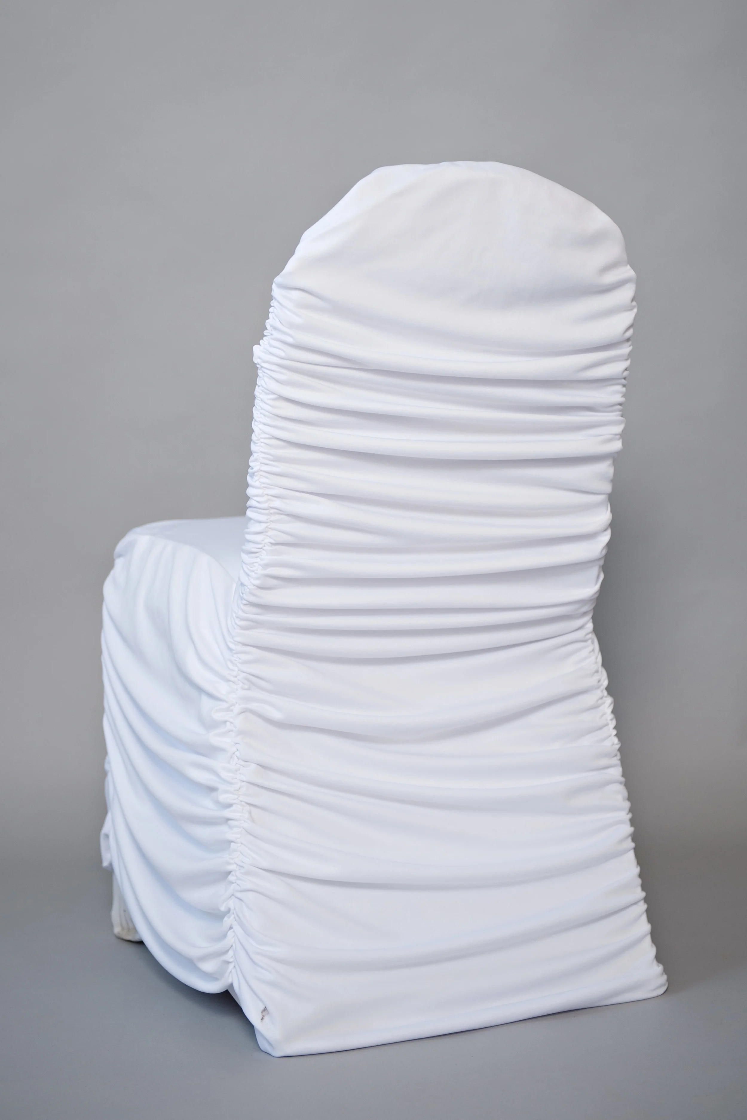 single white rouge chair cover for wedding