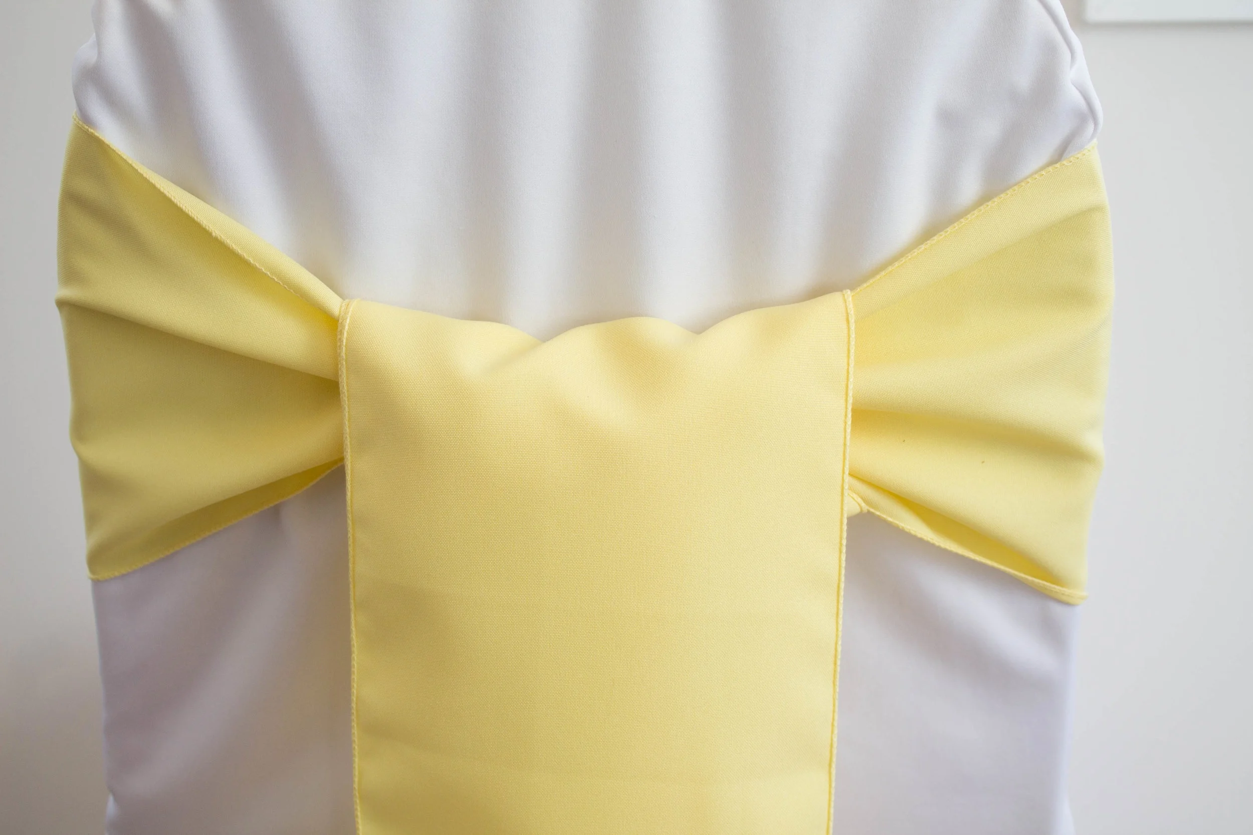 yellow polyester sash tied kimono style