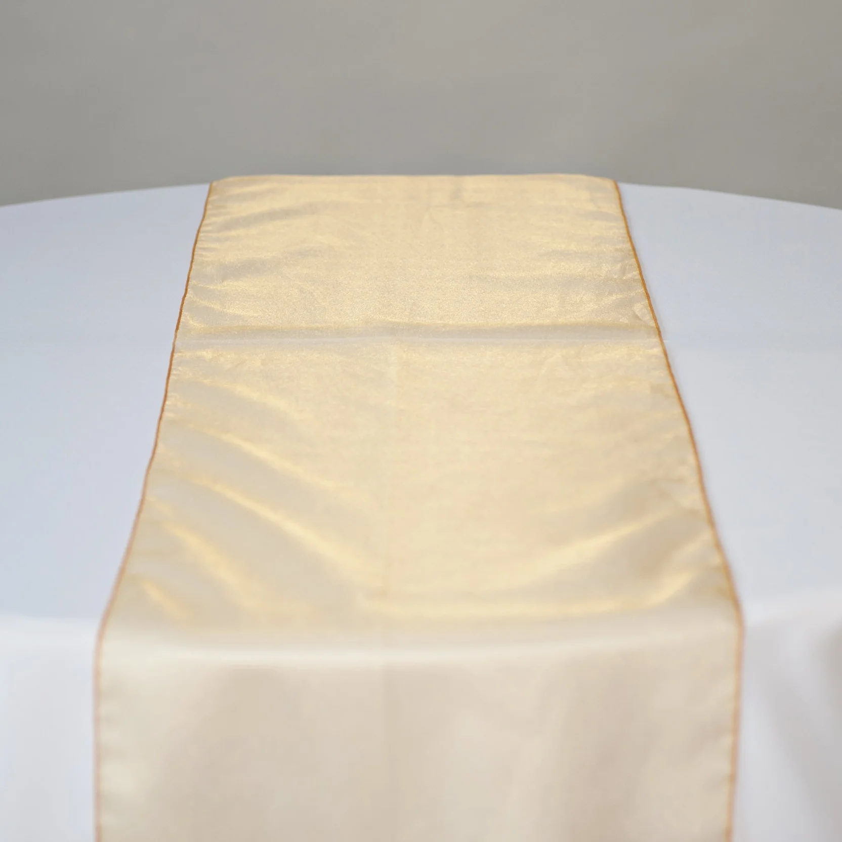 gold crystal organza table runner