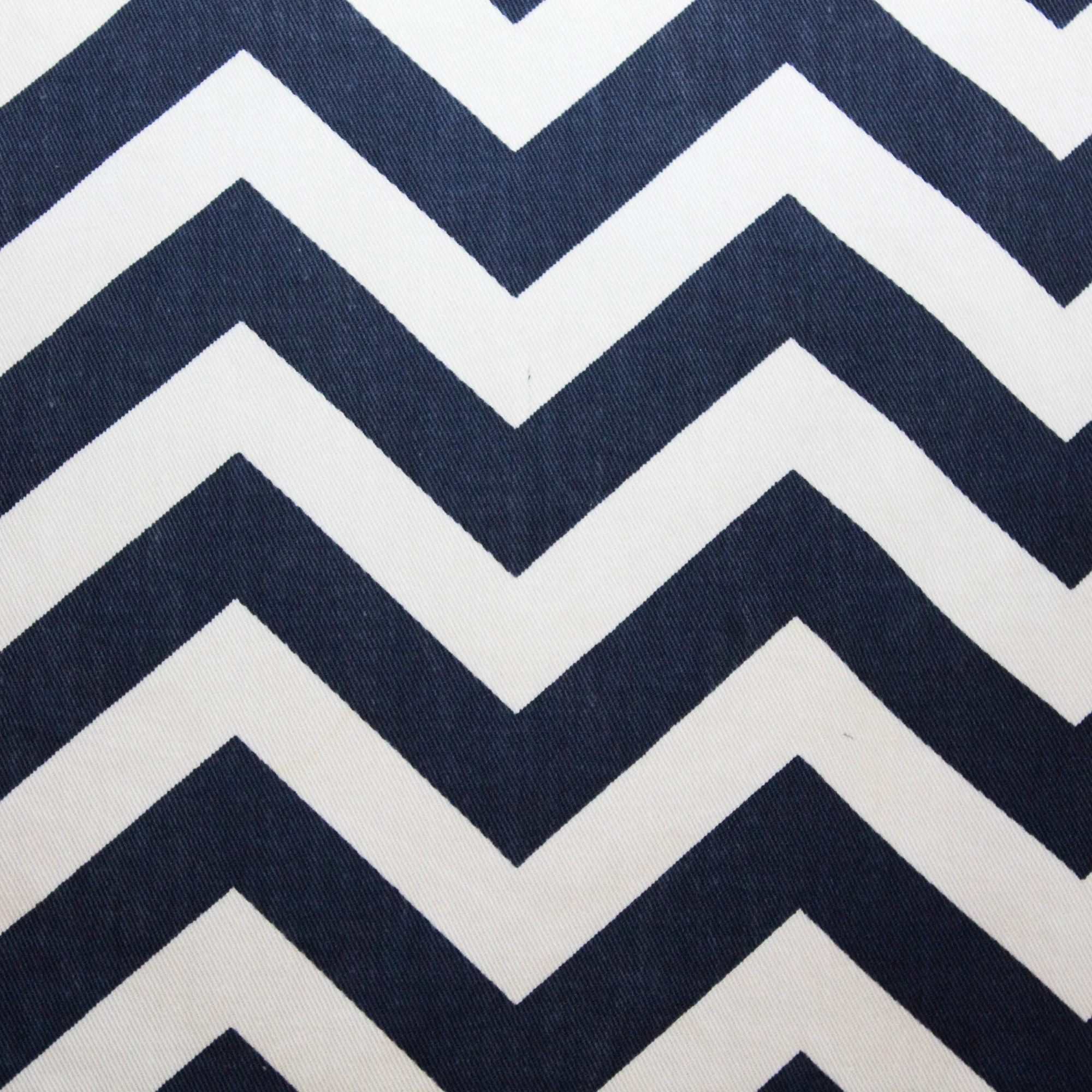 Navy chevron table runner