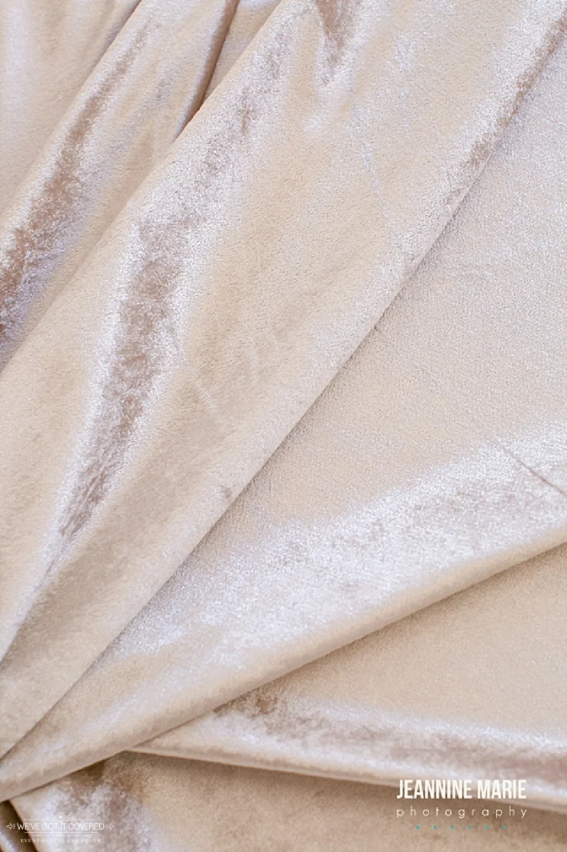 Velvet linen for wedding rental