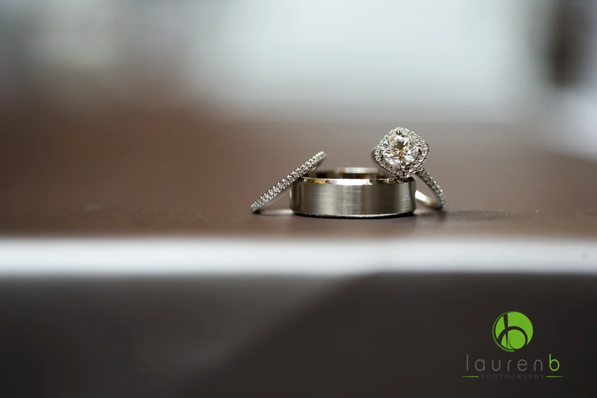 Wedding ring with engagement ring