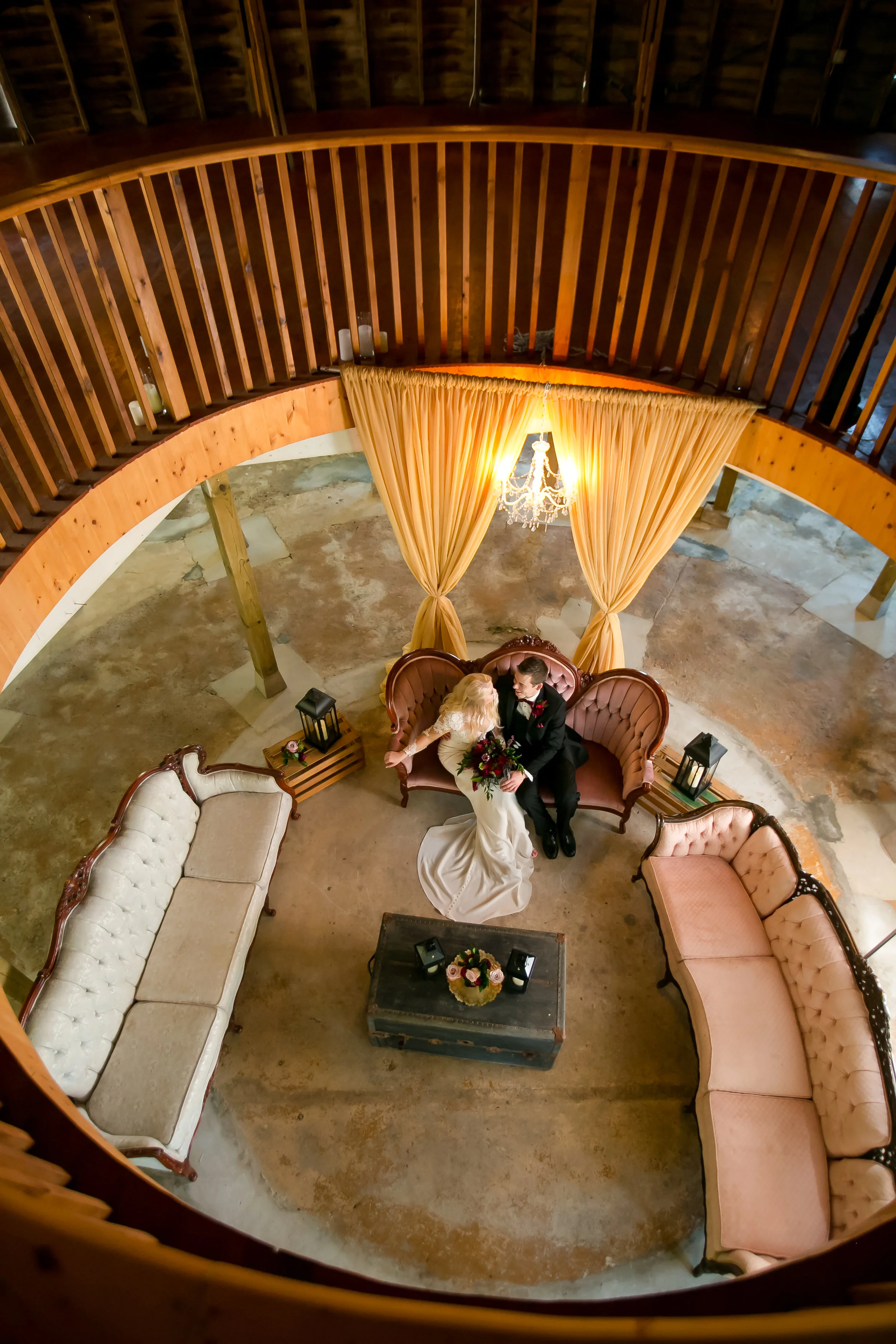Wedding inspiration for reception decor that is fun for the guests as well.