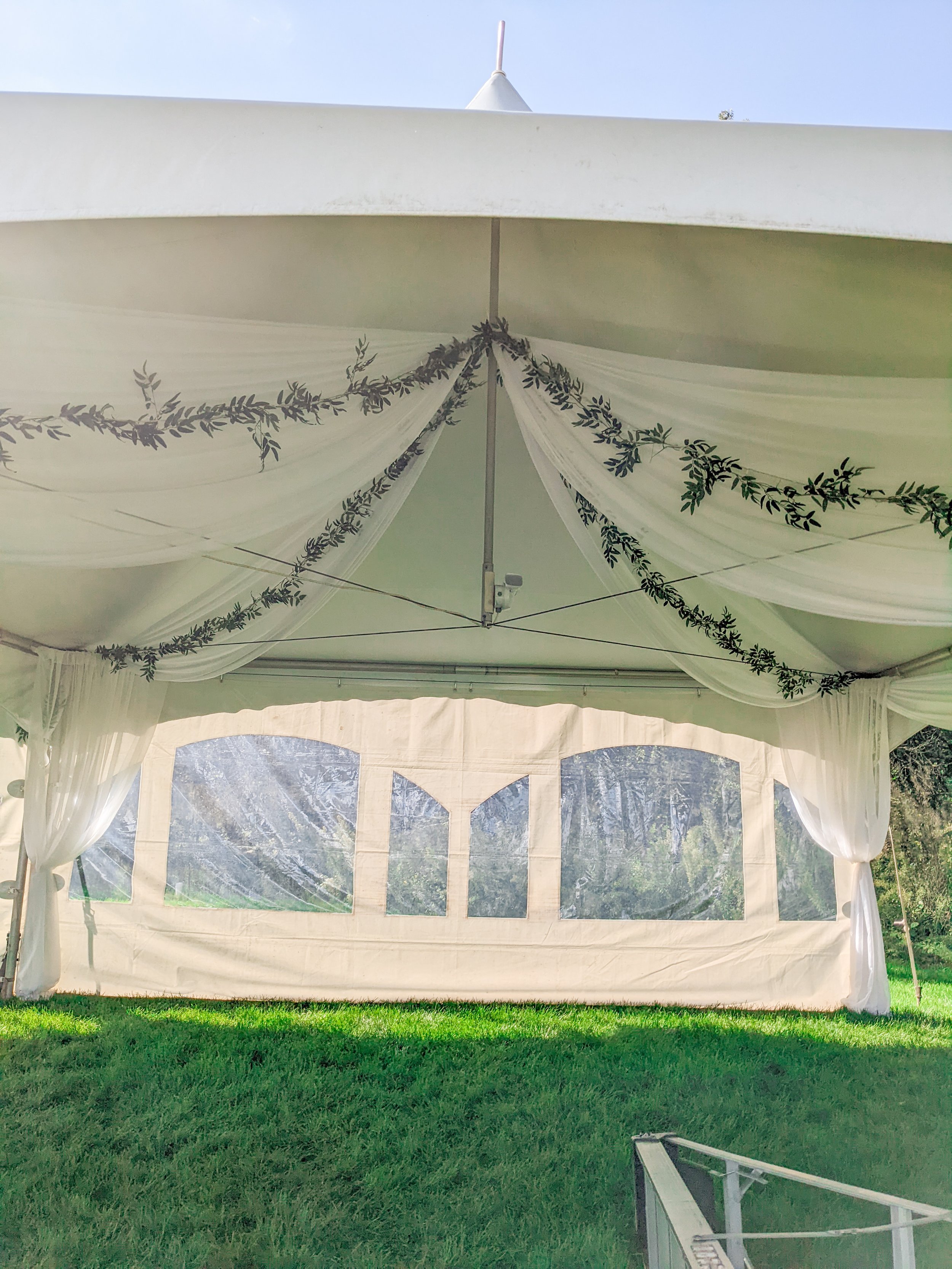 Ceiling Draping with Greenery | Minnesota Wedding Decor | We've Got It ...