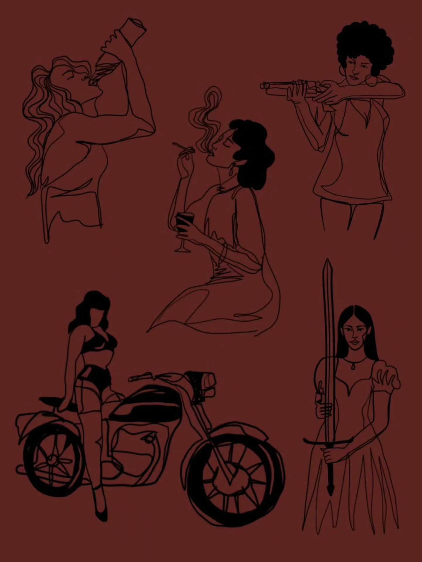 Girls just wanna have fun! 🗡🚬🍷🔫
New flash available, $200 each OR add them on to your appointment for an extra $100* That means if you get one other tattoo, you get these for 50% off 👊
Sale for November only! Swipe to see my November availabil