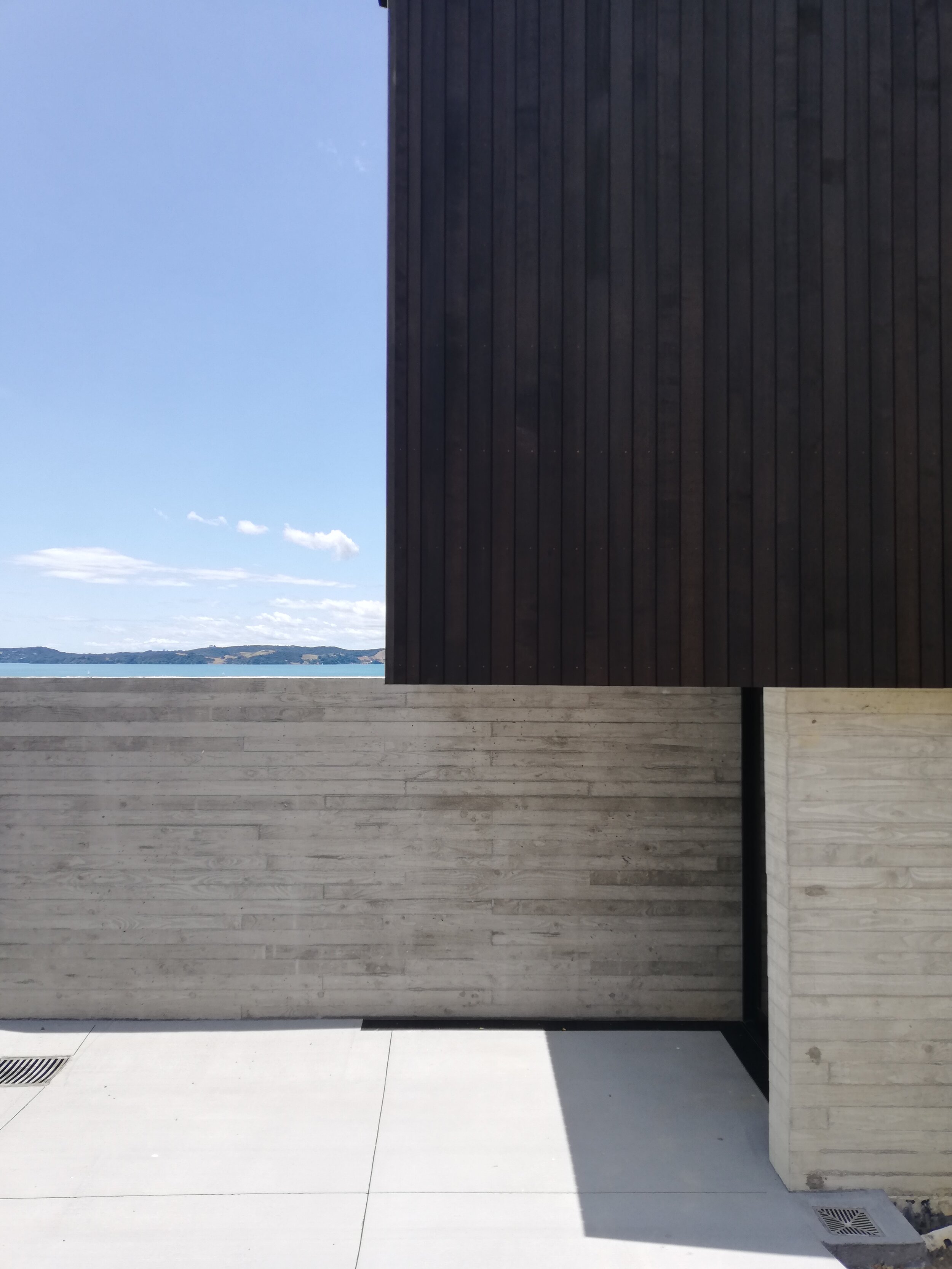 Minimalist and private front entry