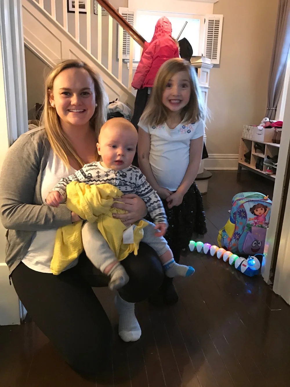 This is our amazing Jess with Nora and Jack. She. Is. Amazing.