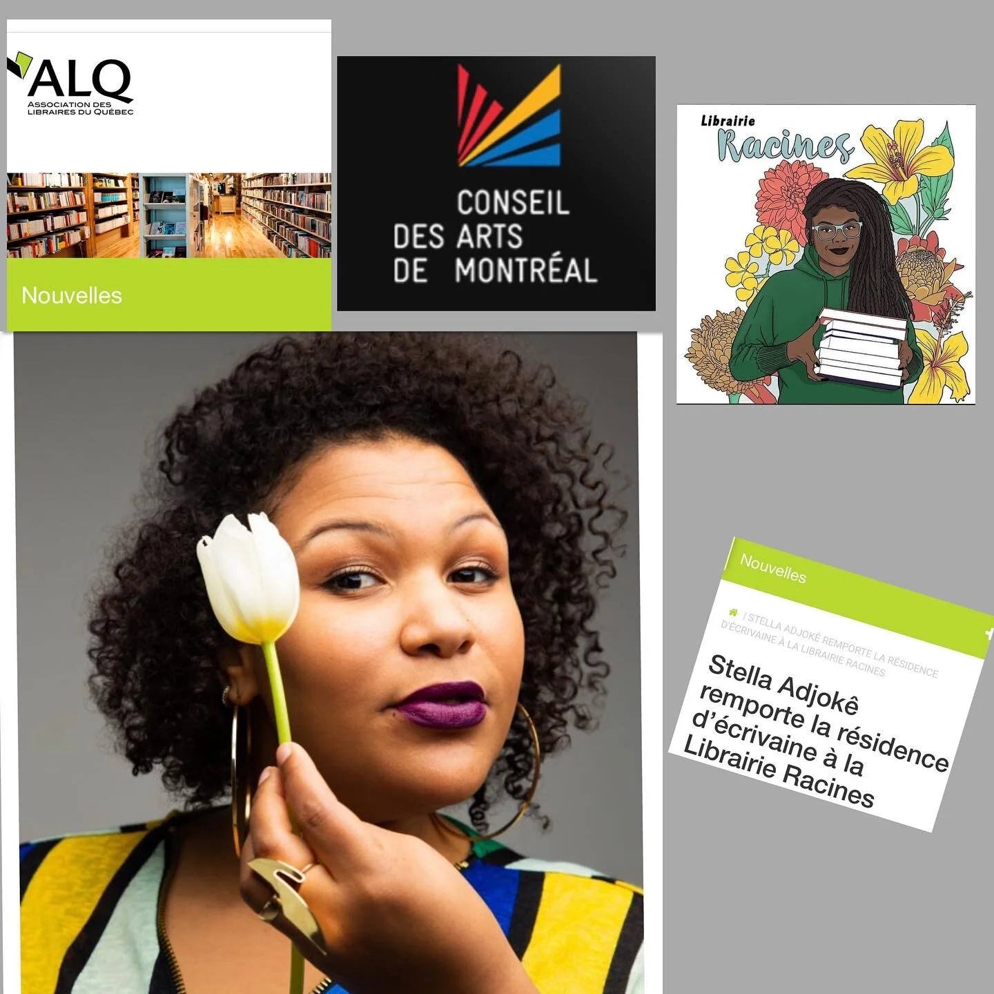 Résidence d'écrivaine à la librairie Racines 