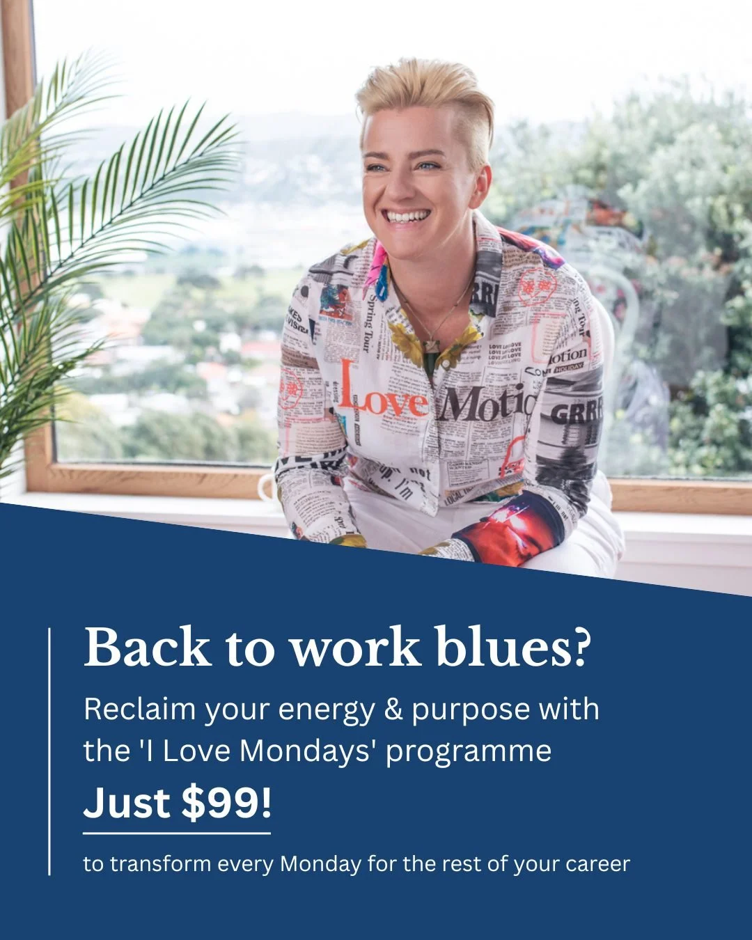 Stop living for the two days a week you aren&rsquo;t at work 🗓️🛑

My 'I Love Mondays' online programme is a practical roadmap to help you find joy in your current role (or the confidence to find a new one), align with your values, and wake up with 
