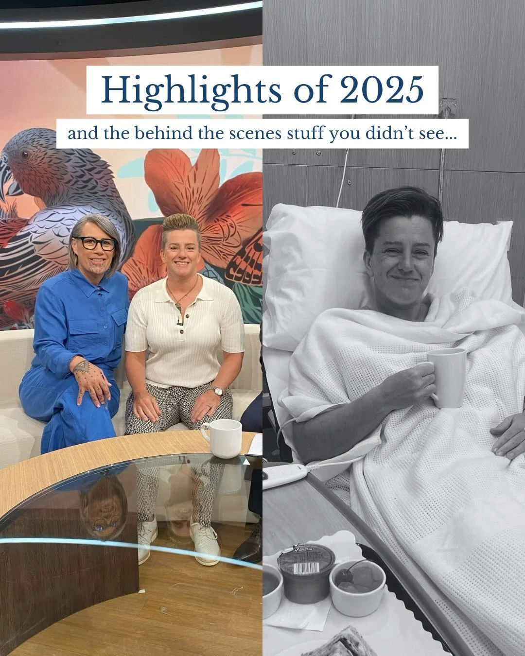 I&rsquo;m sharing my 2025 highlights, but I want to be honest about the price of admission.

Being on @tvnz.official and speaking with celebs triggered my impostor syndrome like never before. My &ldquo;gym era&rdquo; was cut short by surgery. My drea