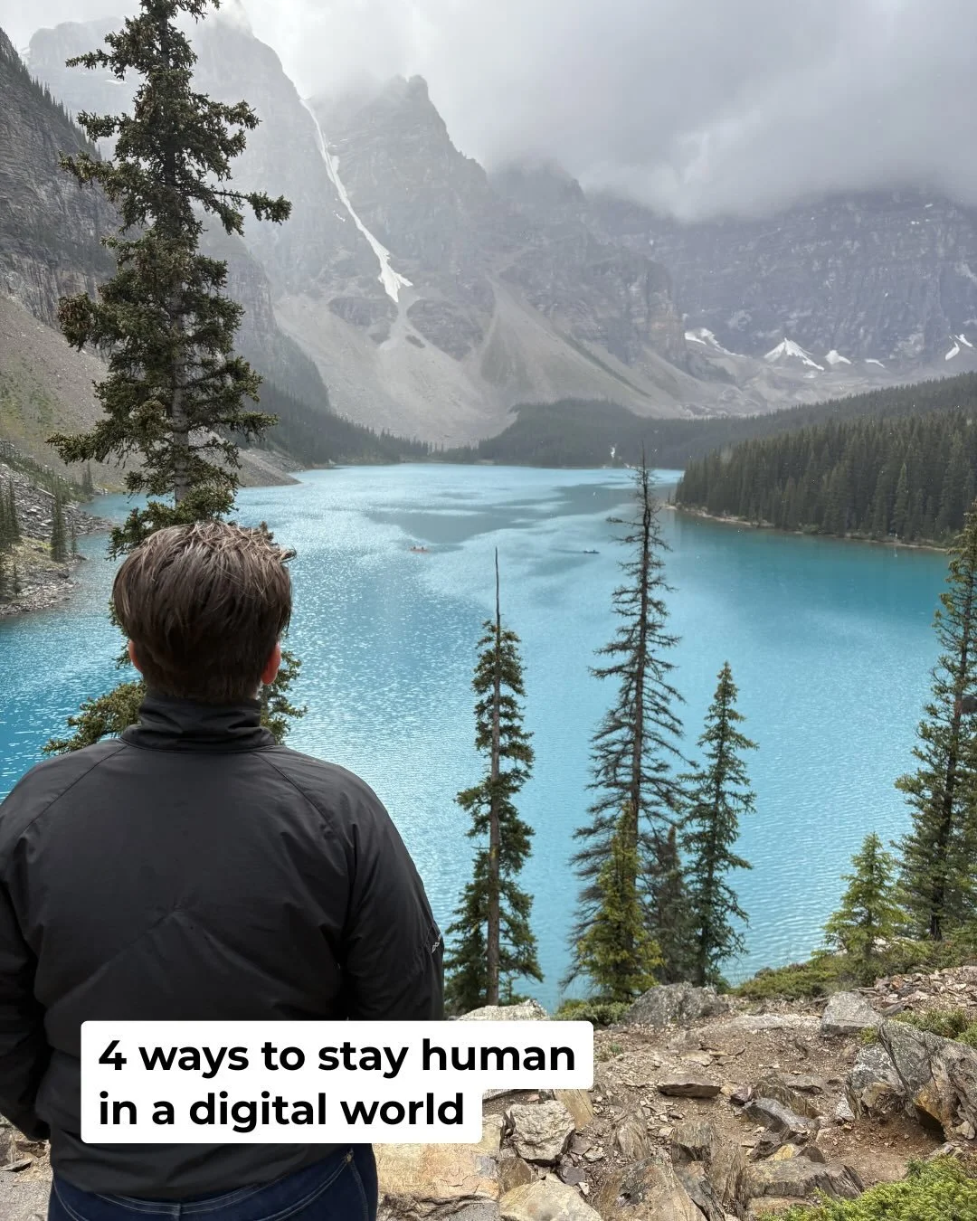 Our devices were meant to connect us, yet they often leave us feeling more disconnected than ever. 

Staying human in a digital world isn&rsquo;t about quitting technology; it&rsquo;s about choosing presence over performance. Swipe through these four