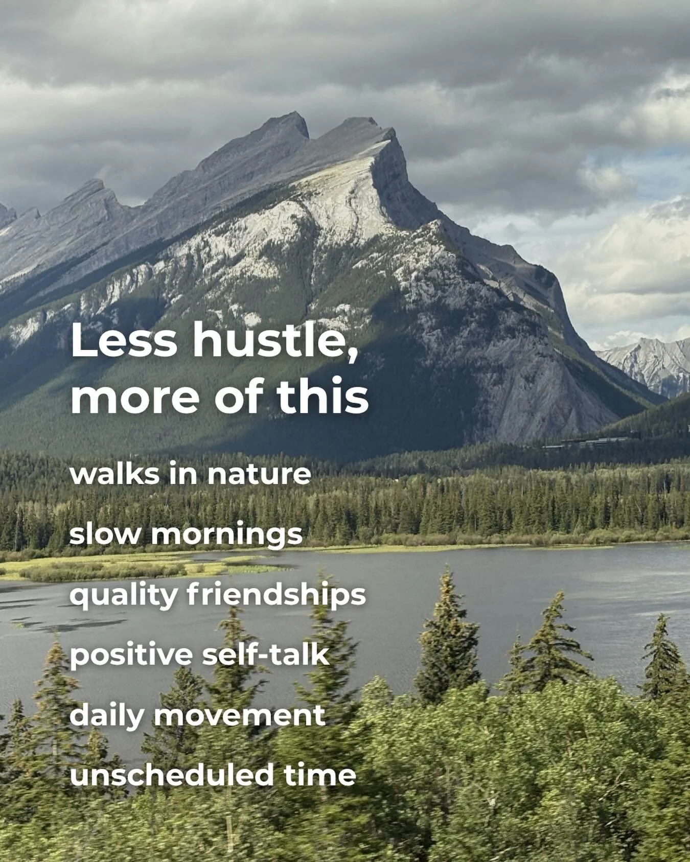 We&rsquo;ve been running so fast for so long that we&rsquo;ve forgotten what it feels like to just be.

I&rsquo;m choosing to lean into the quiet. Less performing, more presence. Less &ldquo;doing&rdquo; and more of what actually makes me feel human.