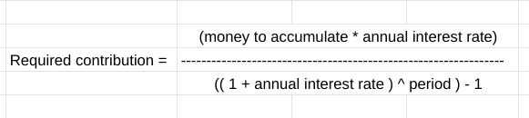 sinking fund formula