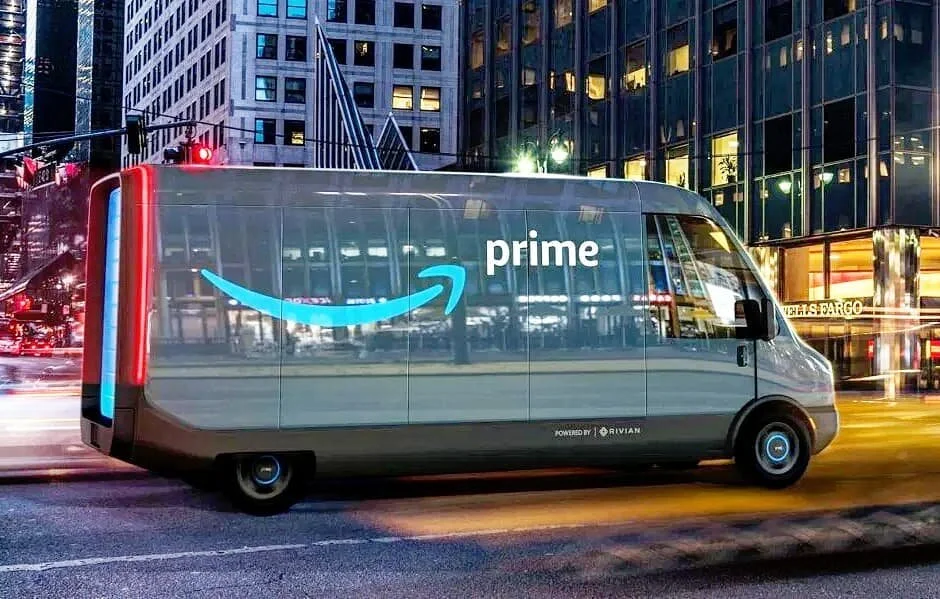 Amazon Unveils New Rivian Electric Delivery Vans As Part Of Its Climate Pledge Warehouse Automation