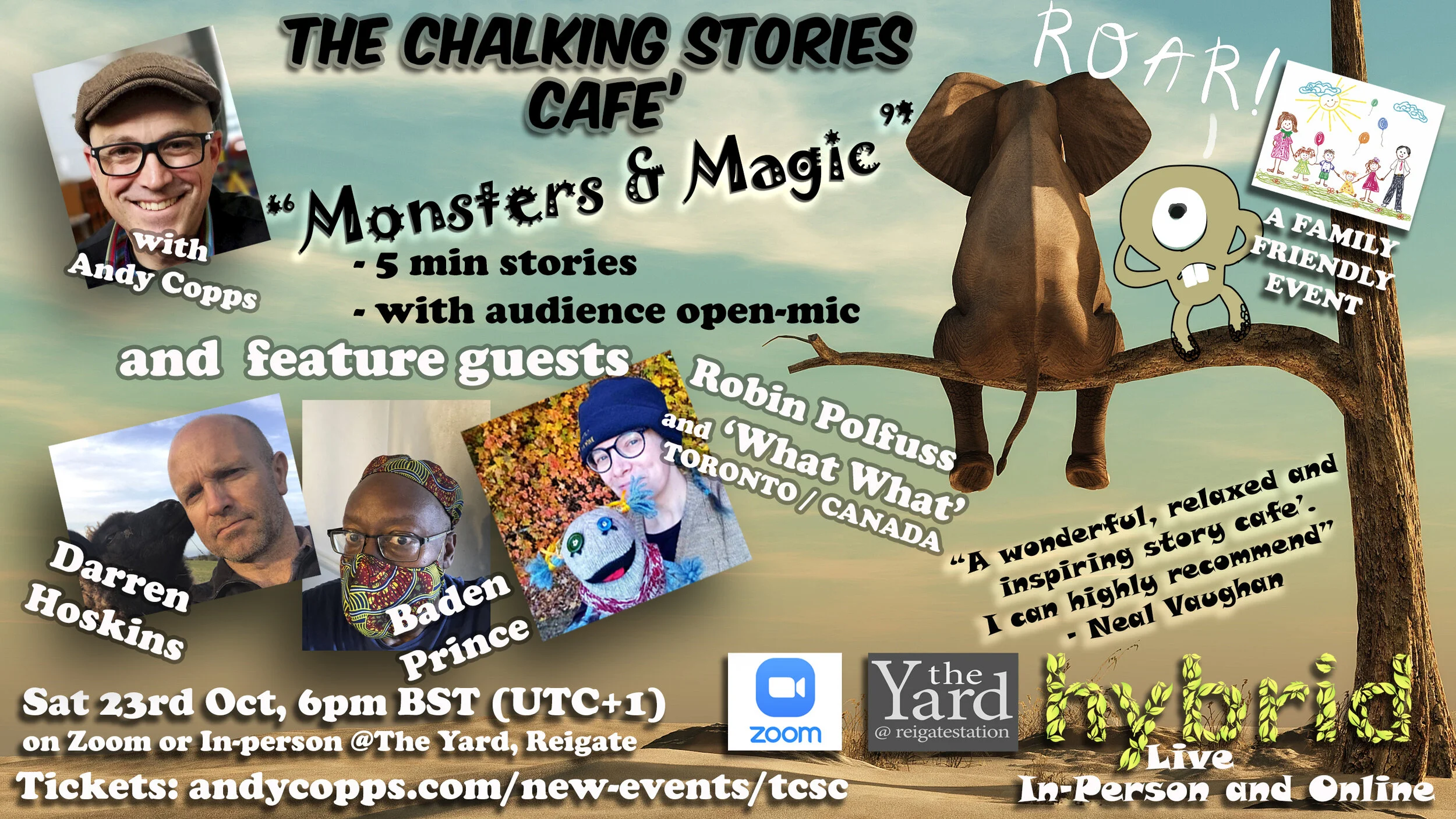 The Chalking Stories Cafe' - 'Monsters &amp; Magic" 