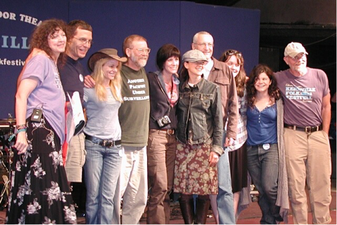 2009 Winners with Dalis and the judges (Left to Right: Dalis, Jon, Amilia, Tom, Louise, Carrie, Ernest, Lucy, Rebecca, and TR)
