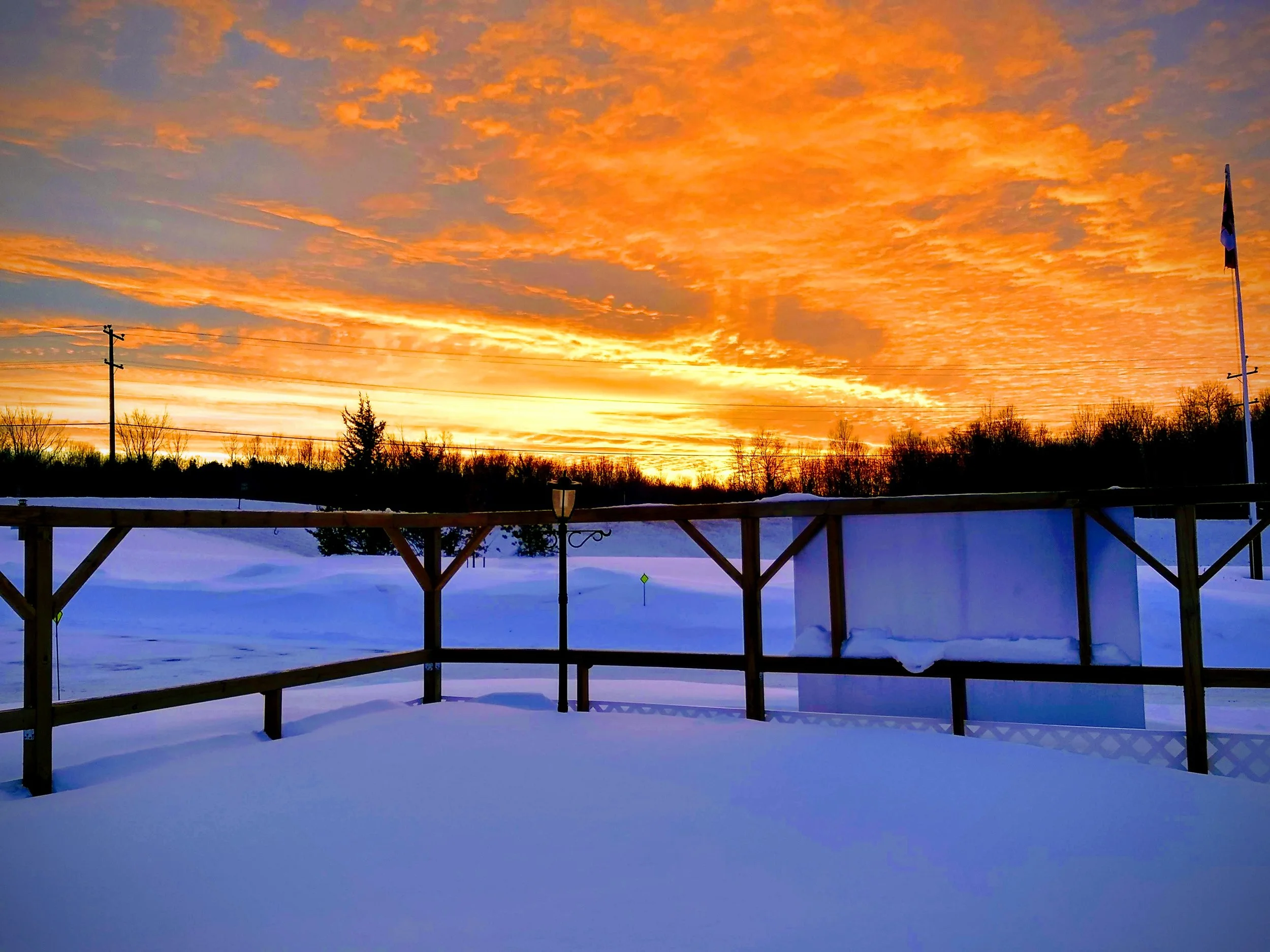 Winter sunset at Wayside